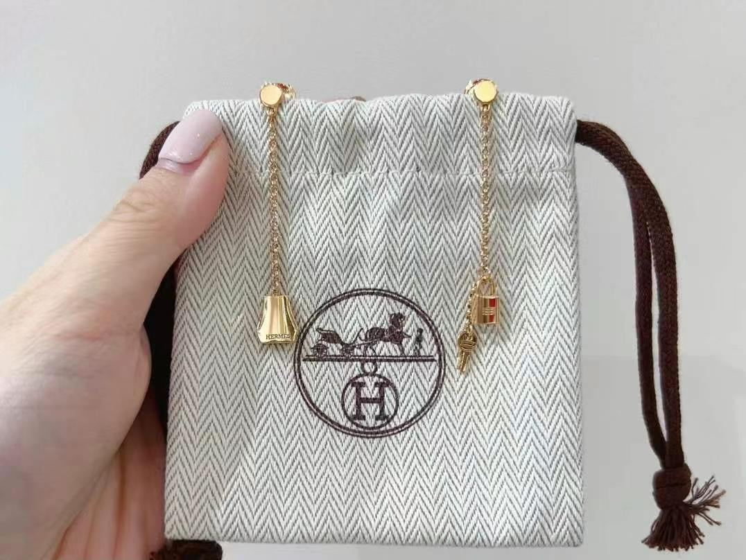 PREORDER ONLY-Hermes Kelly Drop Earrings