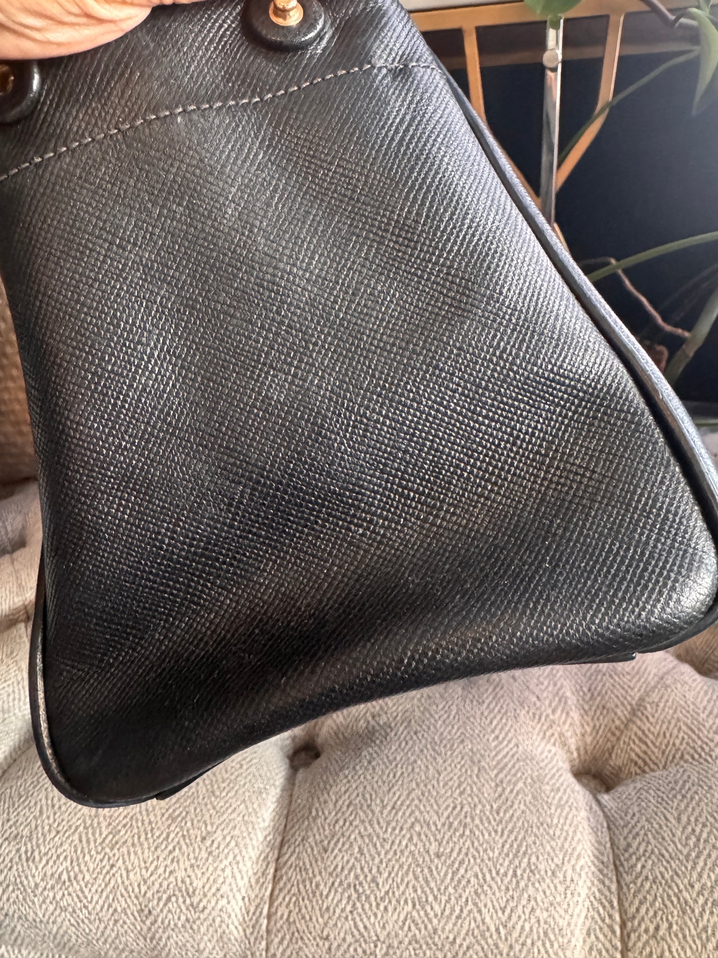 Prada Corda Canapa and Saffiano Tote
