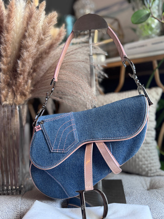 Dior Vintage Denim Saddle