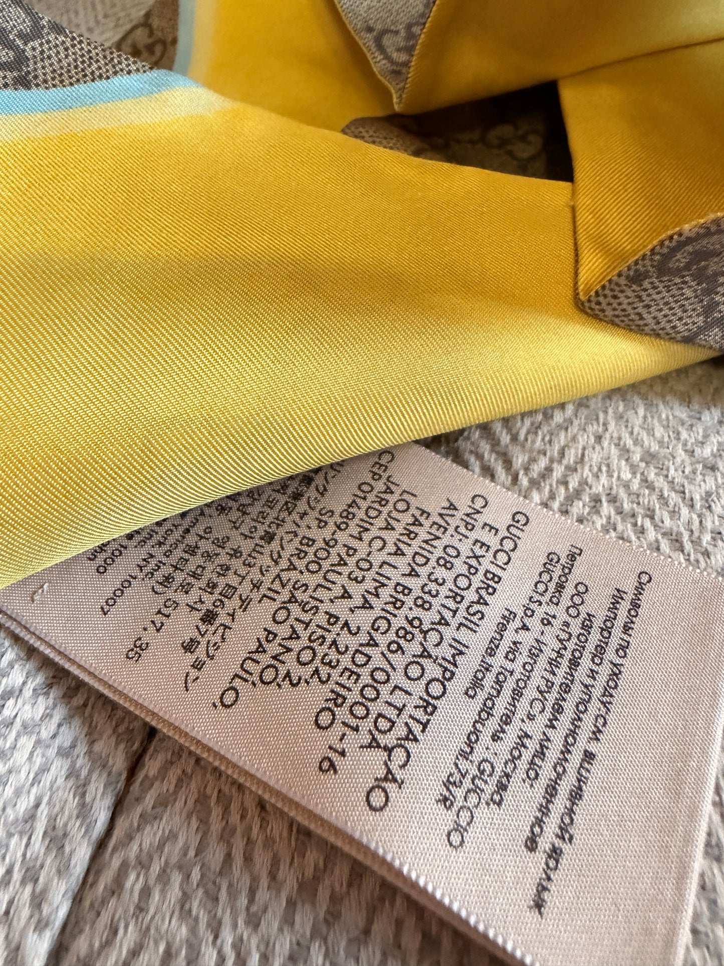 Gucci Bananya Scarf/Twilly Brand New in Box