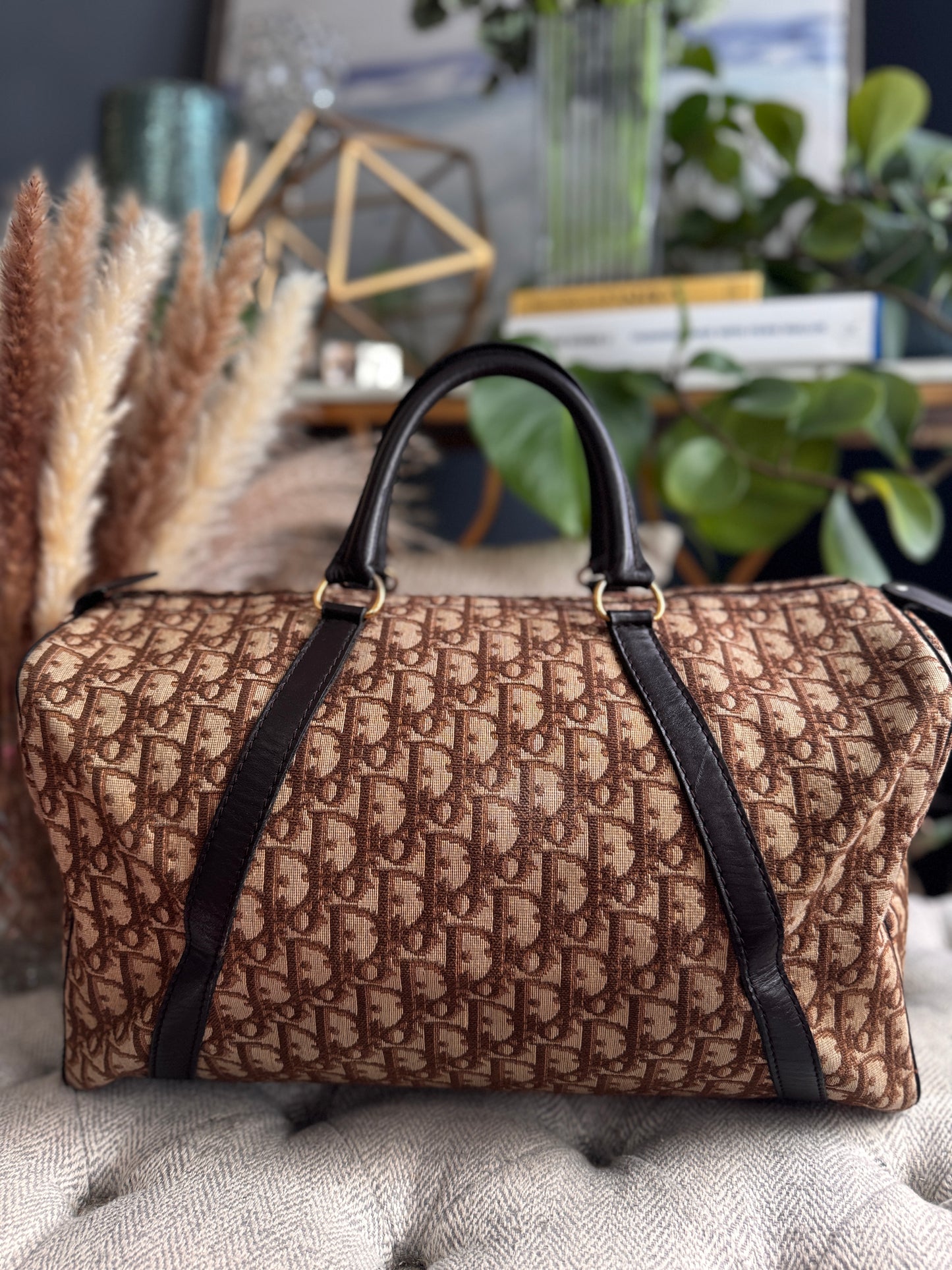 Dior Vintage Trotter Boston Bag