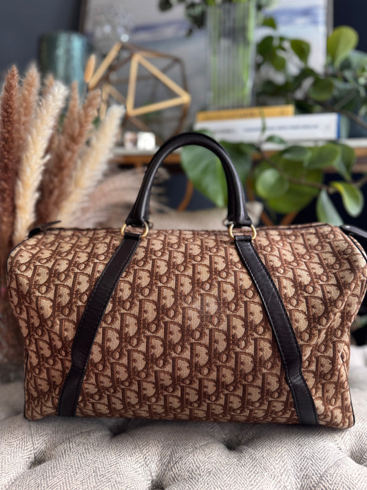 Dior Vintage Trotter Boston Bag