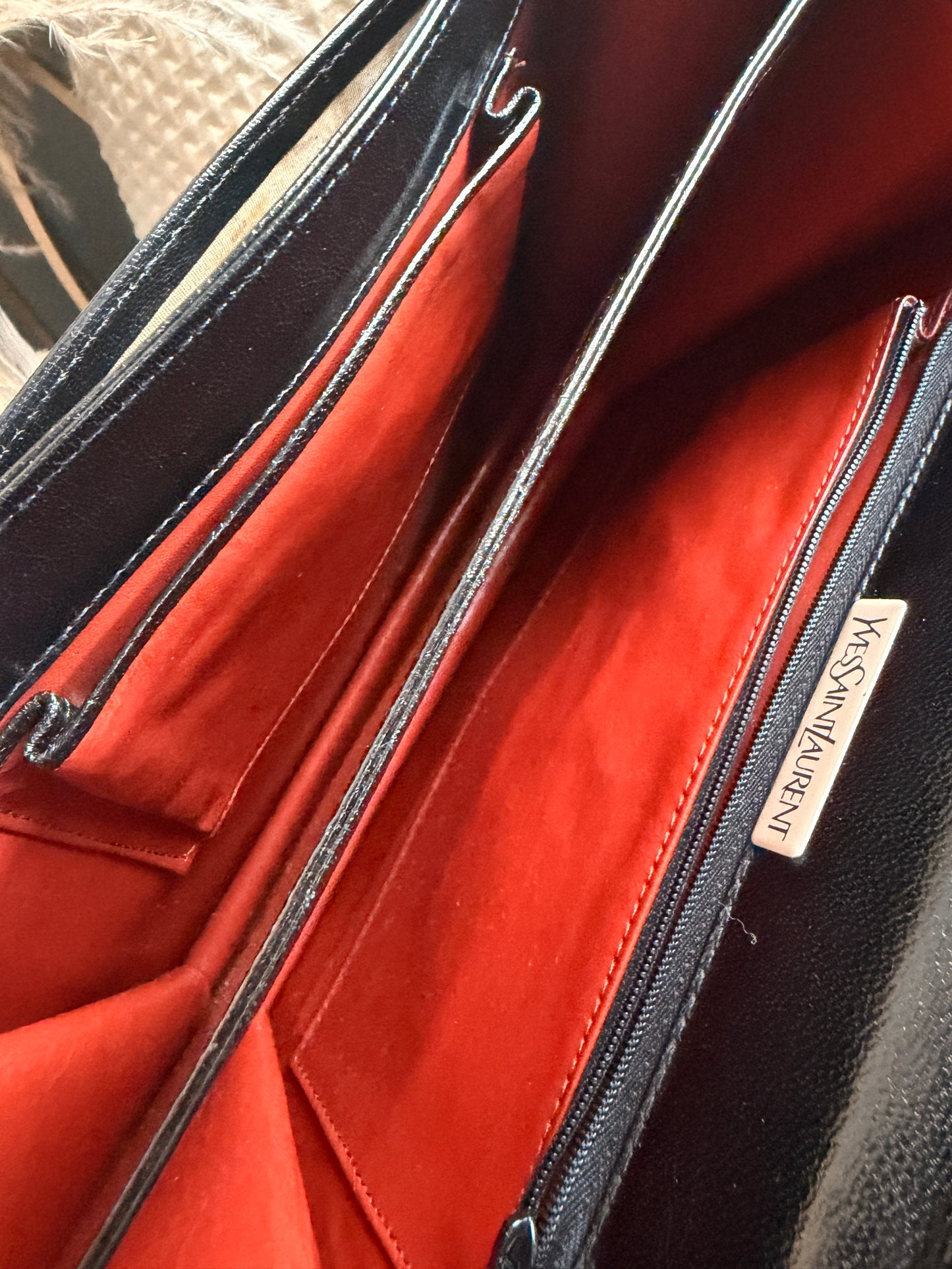 YSL Vintage Leather Shoulder Bag/Clutch