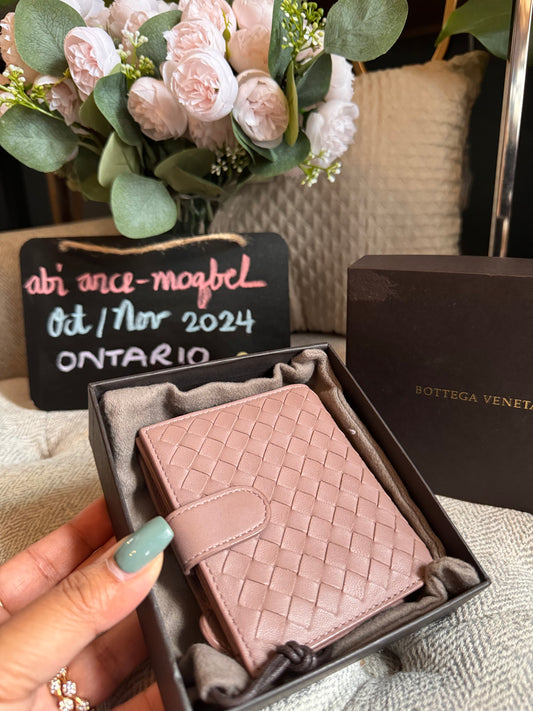 Bottega Veneta Compact Wallet in blush