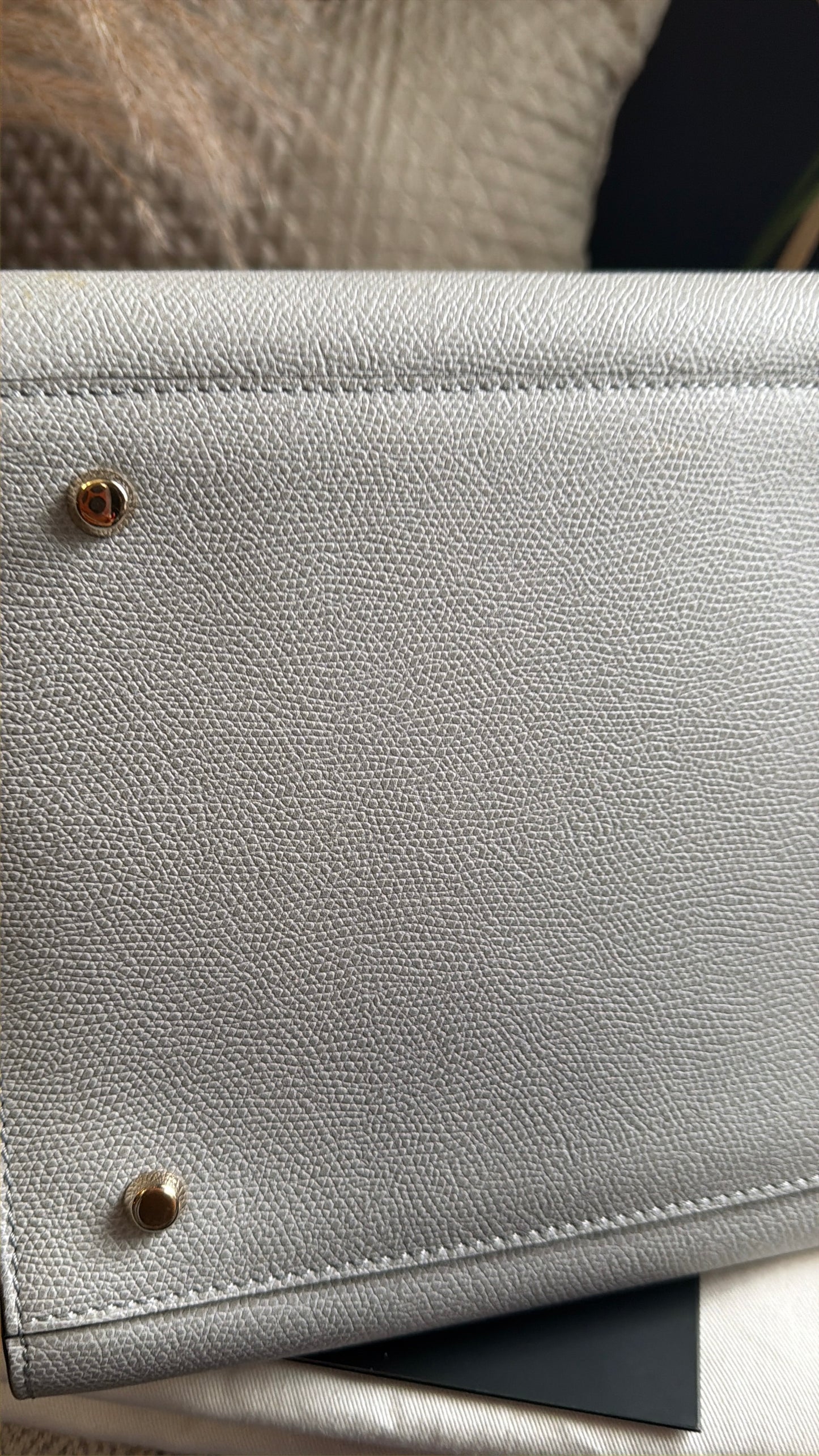 Valextra B Cube in Cool Grey