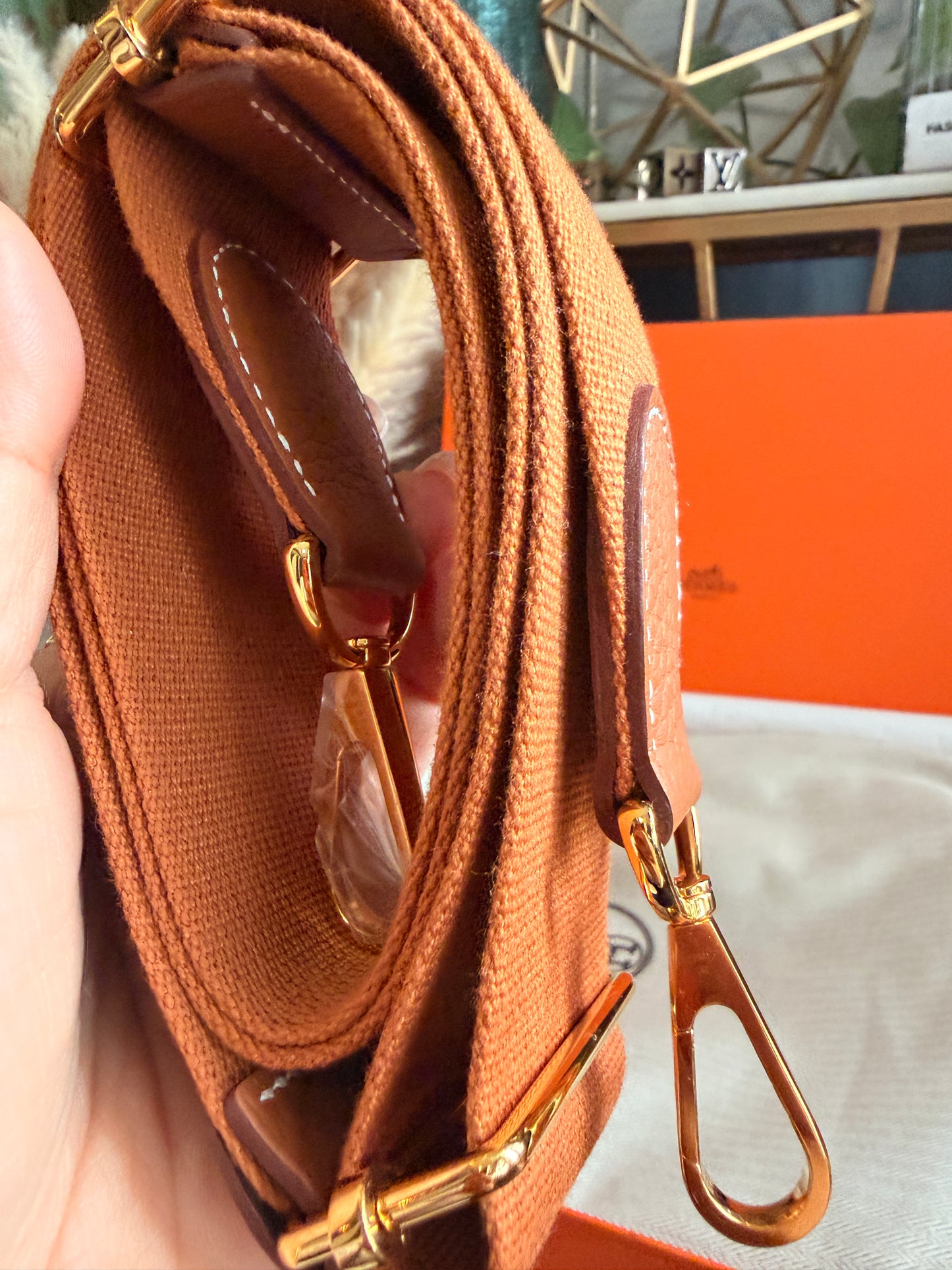Hermés Evelyne PM - HTF Gold on Gold