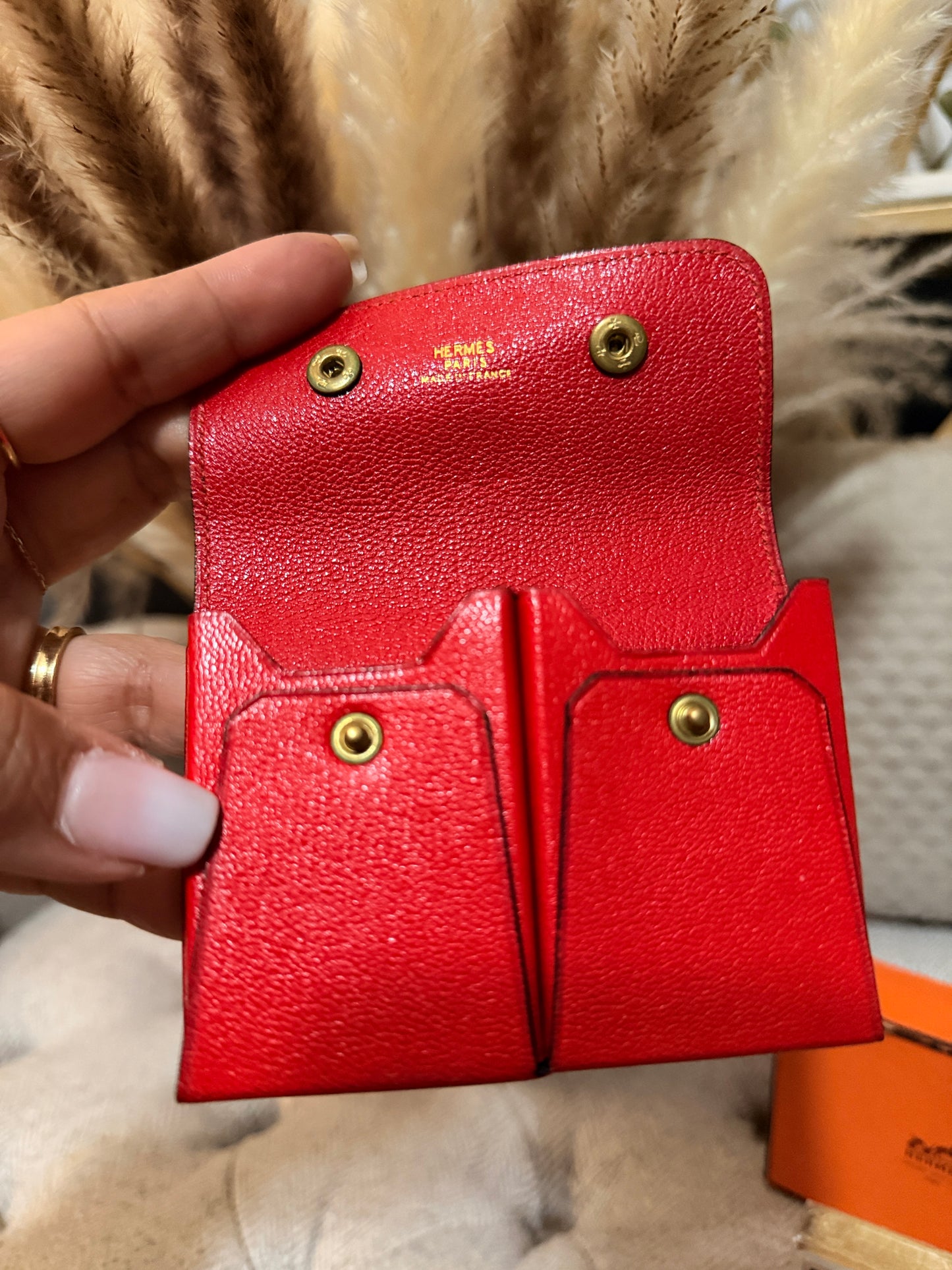 Hermès Vintage Mini Playing cards with Leather Case