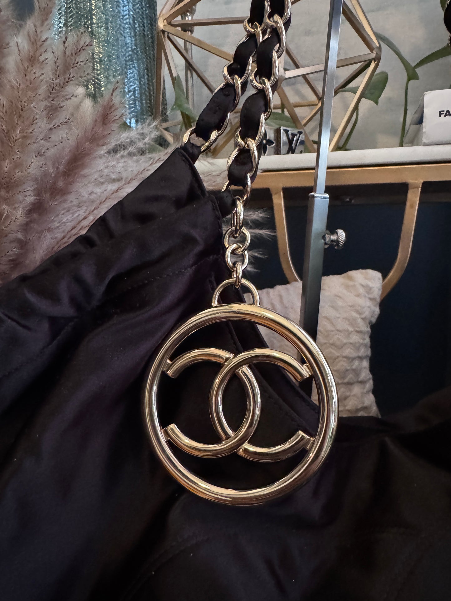 Chanel Coco Cabas Satin Tote