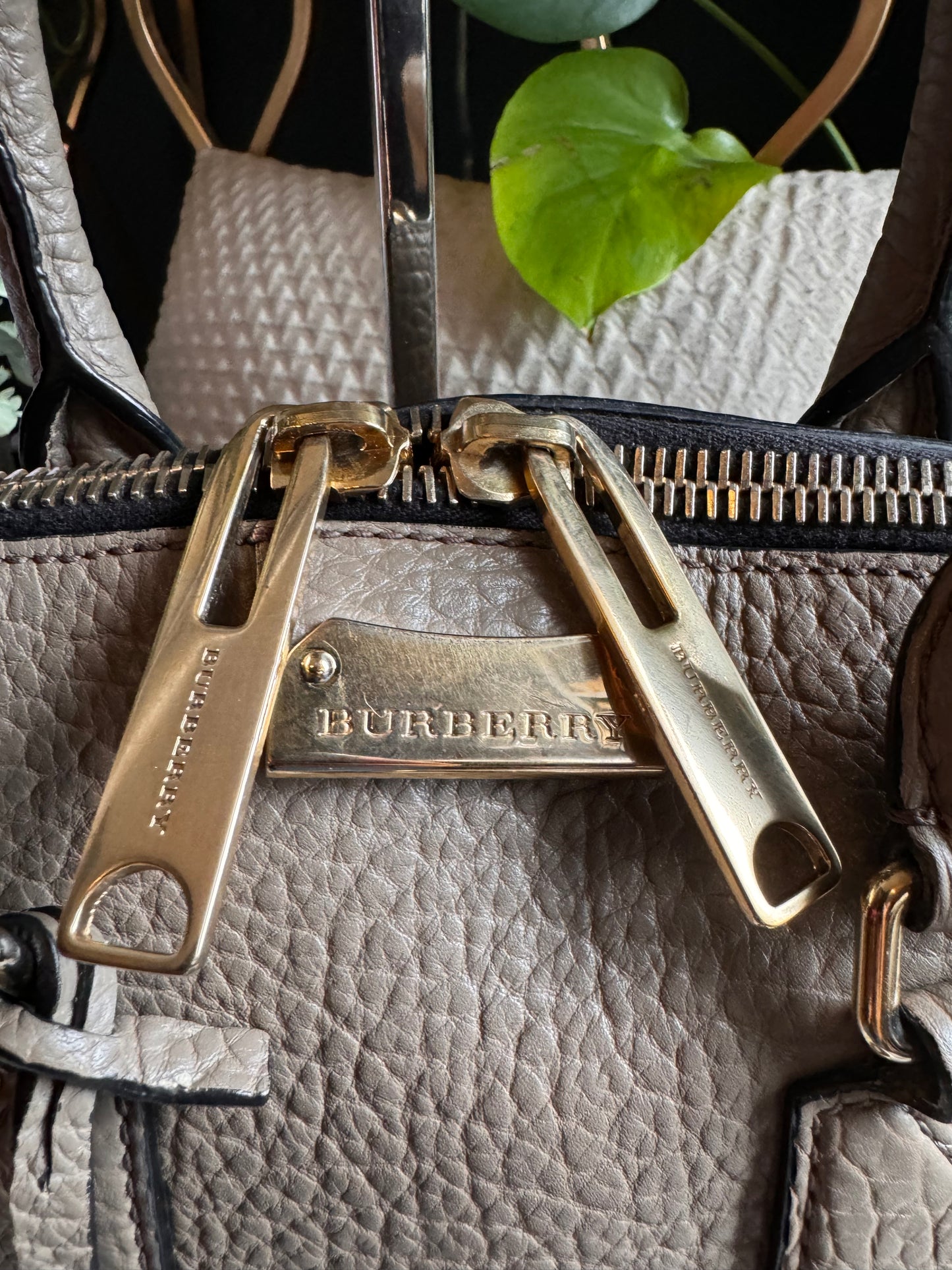 Burberry Grain Leather Orchard Satchel