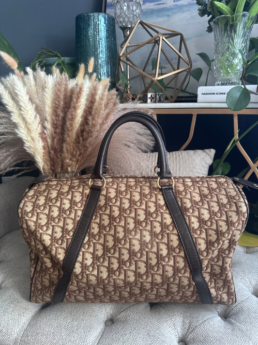 Dior Vintage Trotter Boston Bag
