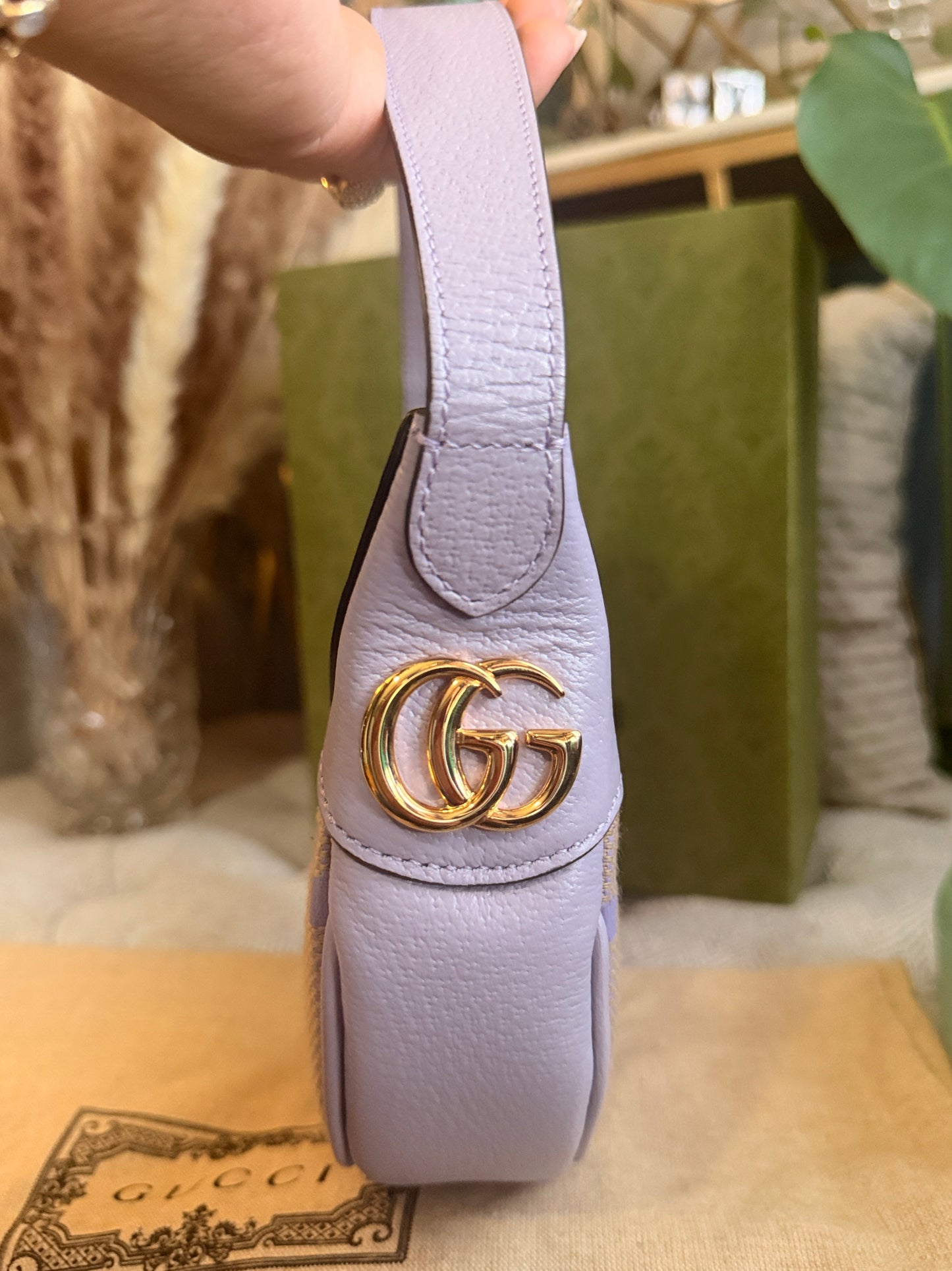 Gucci Jumbo GG Half-moon Mini Hobo