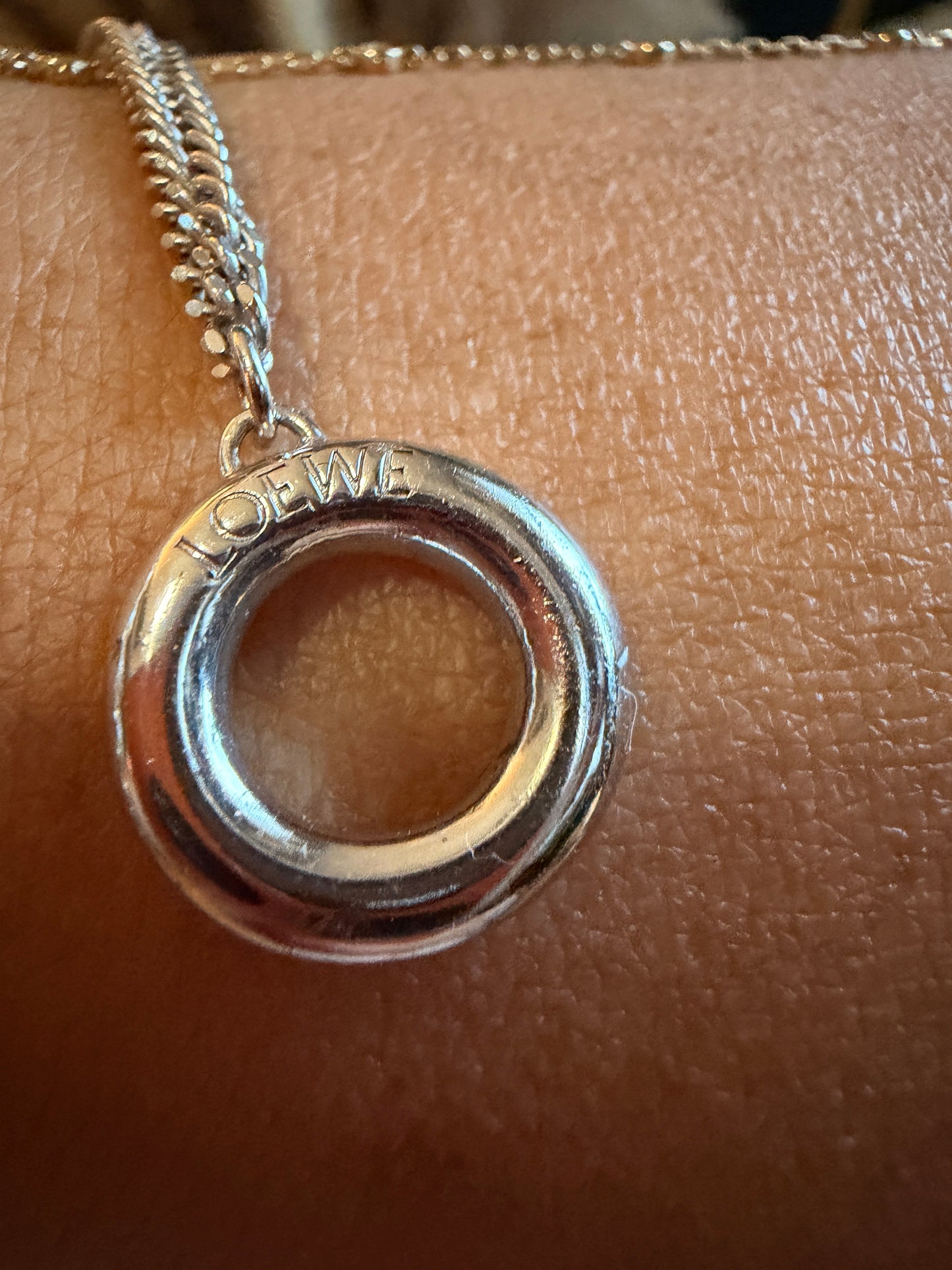 LOEWE Sterling Silver Anagram Toggle Bracelet