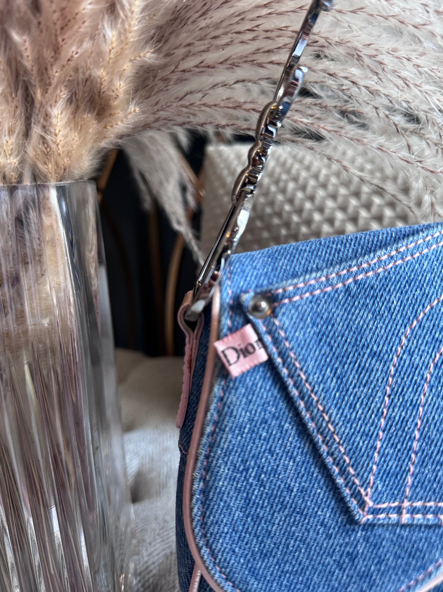 Dior Vintage Denim Saddle