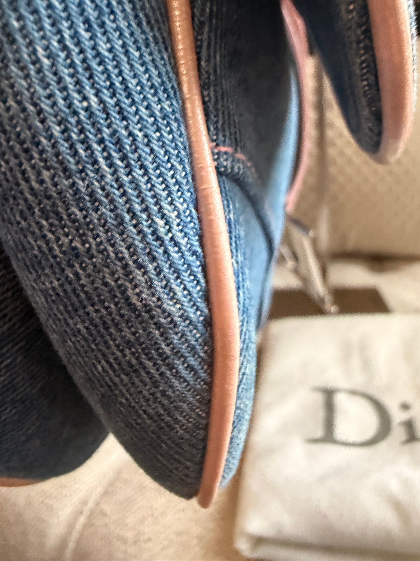 DIOR Vintage Denim Saddle in Medium