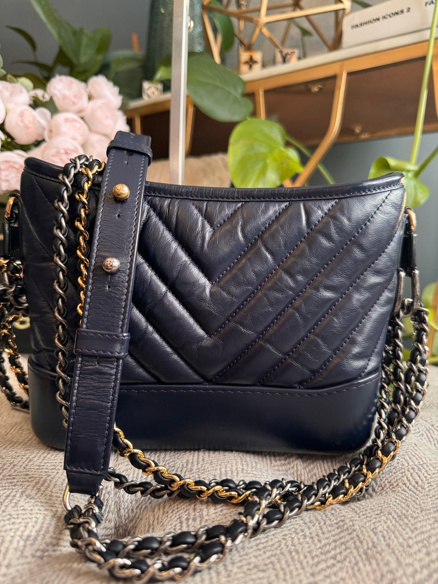 Chanel Small Gabrielle in Aged Calfskin