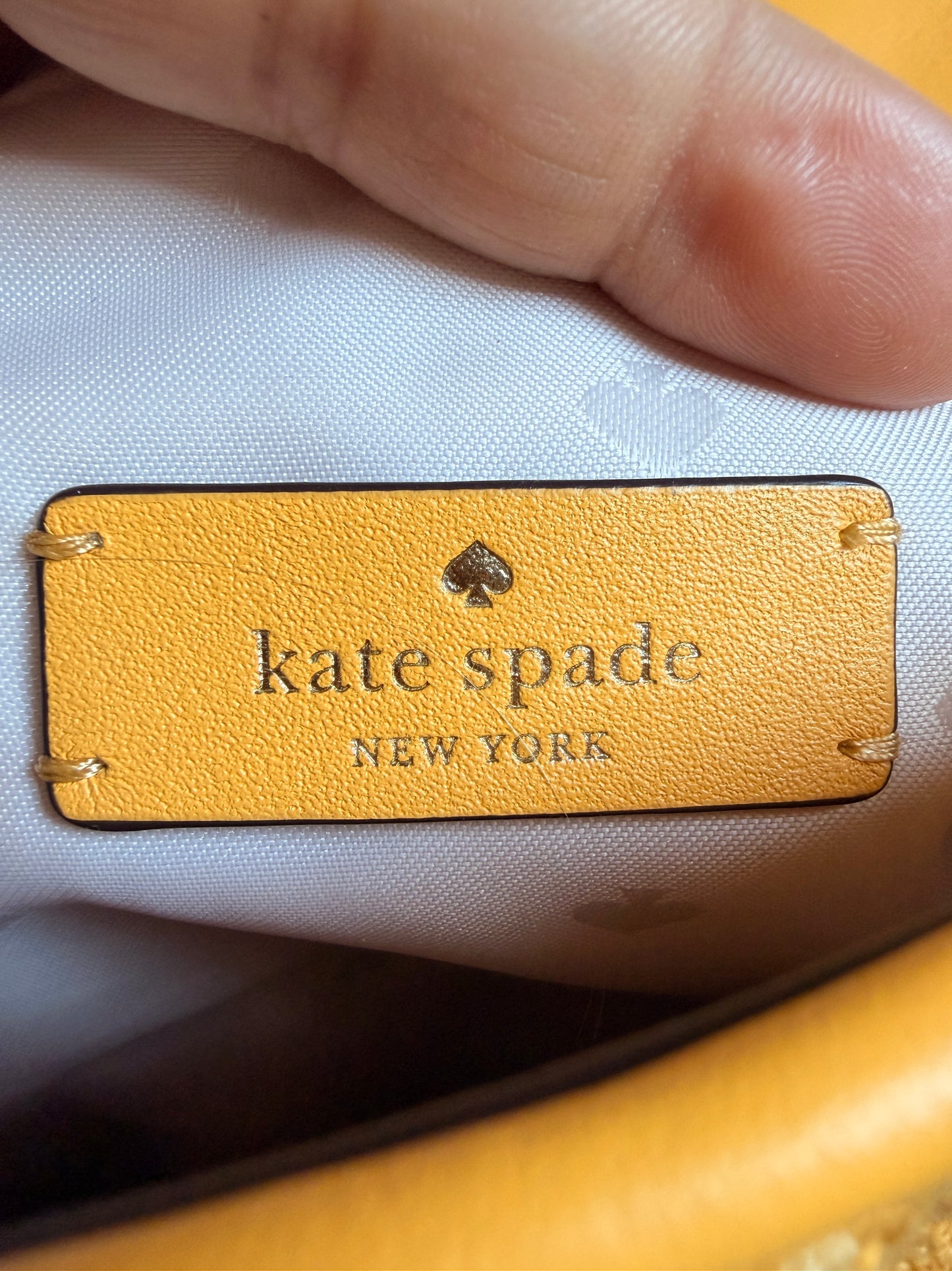 Kate Spade Quilted Chain-Handle Shoulder Bag in Mustard Yellow