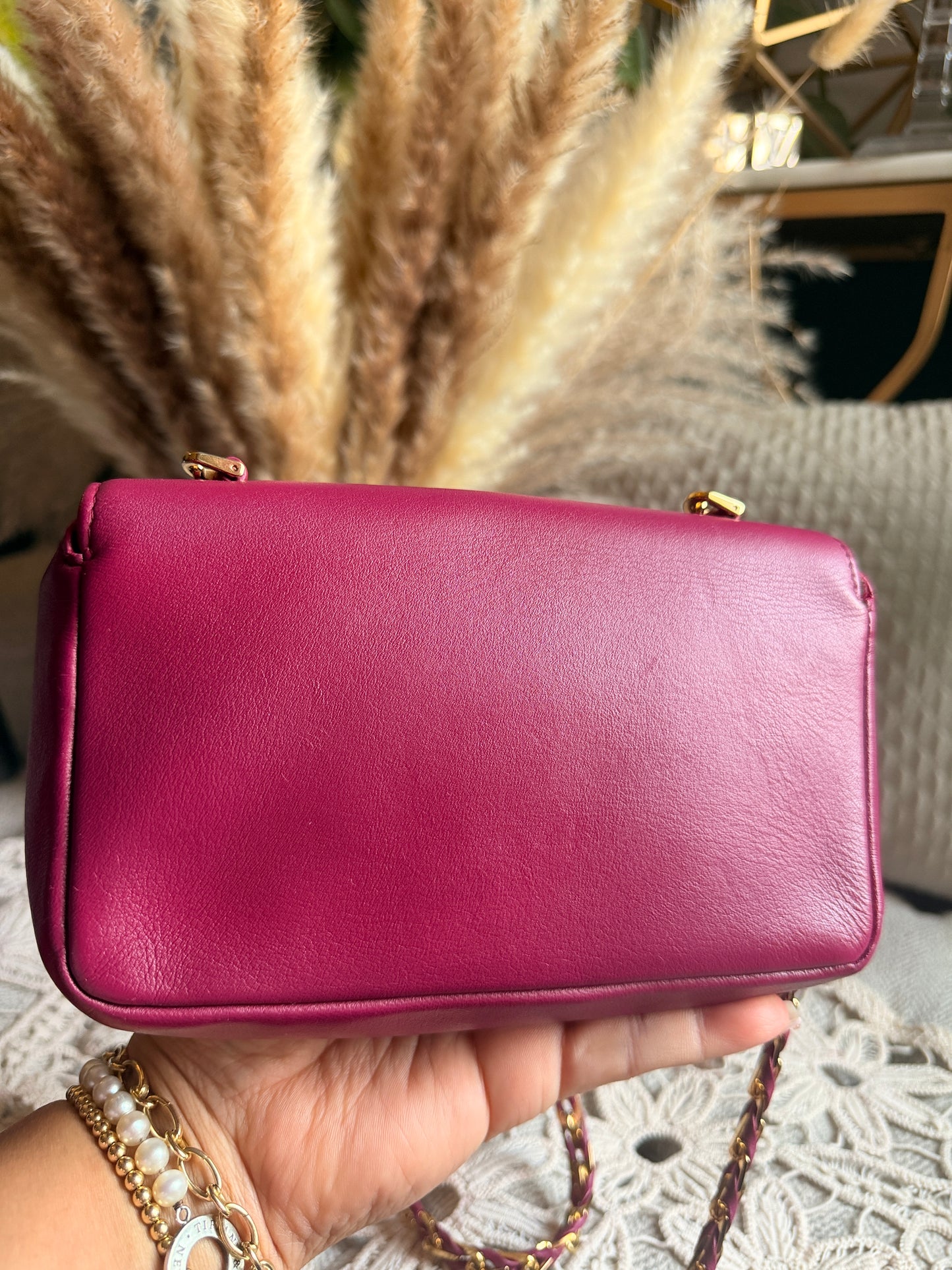 FENDI Shiny Nappa Mini Be Baguette