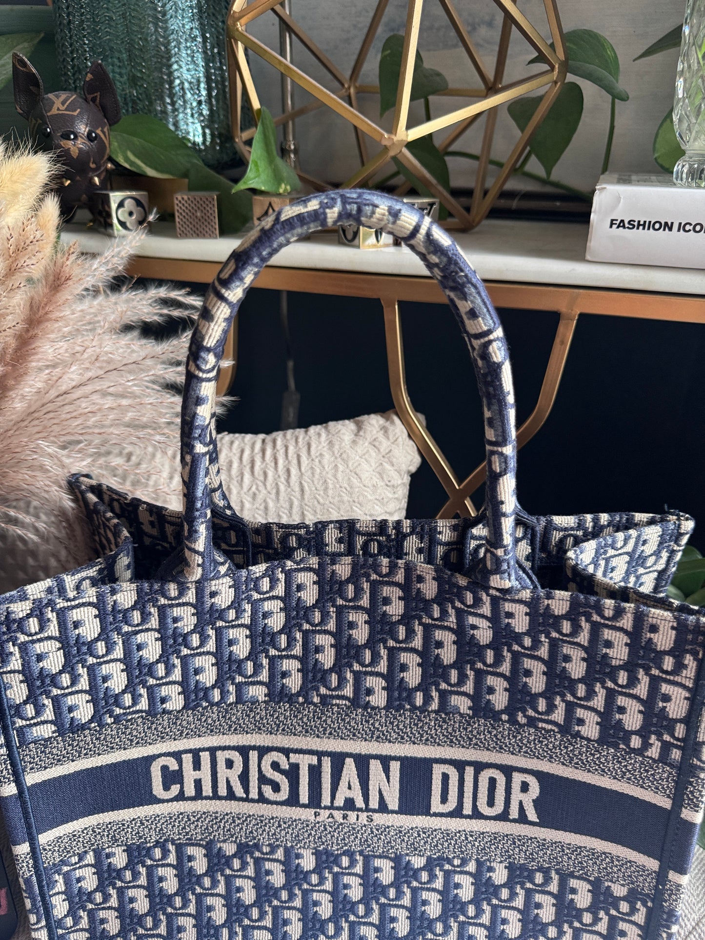 Dior Medium Book Tote in Oblique