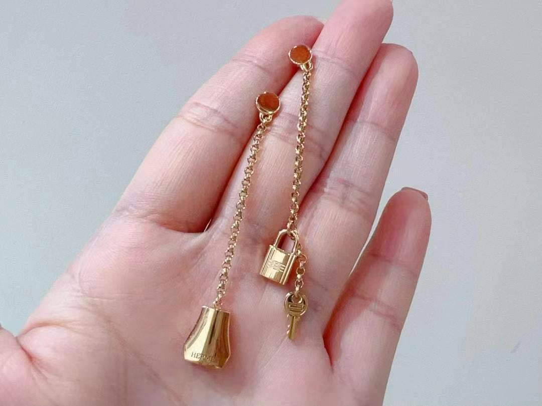 PREORDER ONLY-Hermes Kelly Drop Earrings