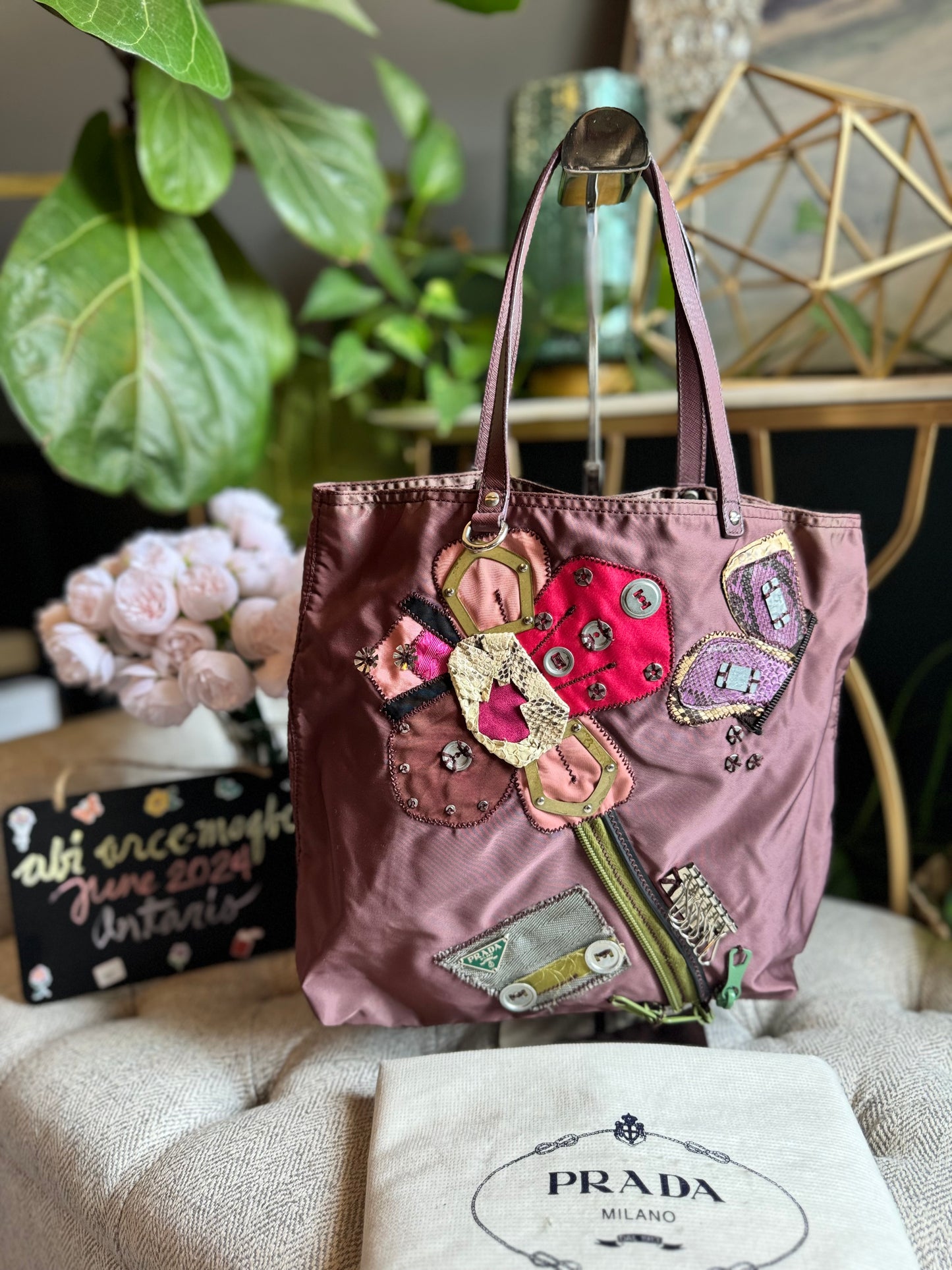 Prada Flower Tote