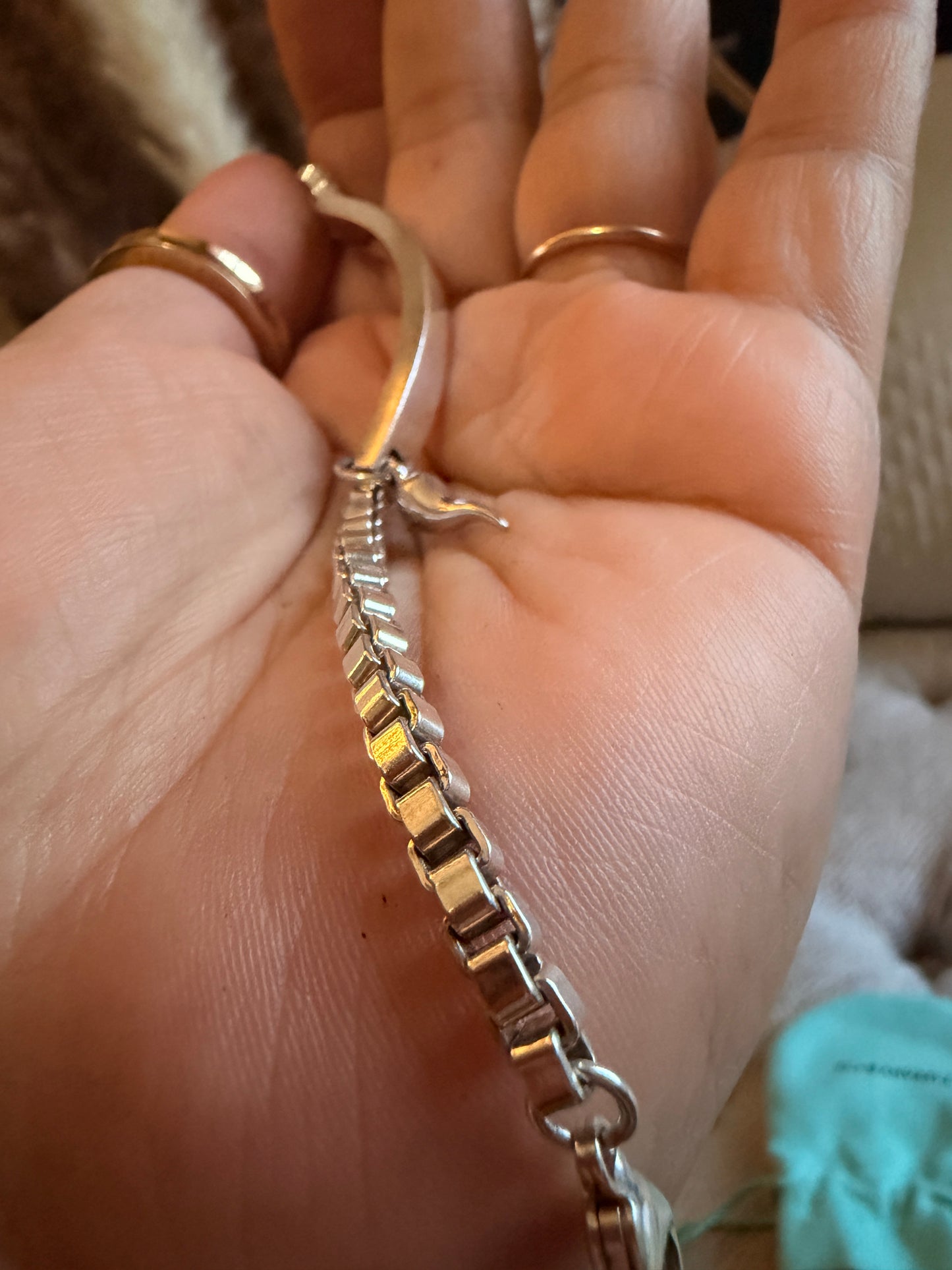 Tiffany&Co ID Tag Venetian Link Bracelet