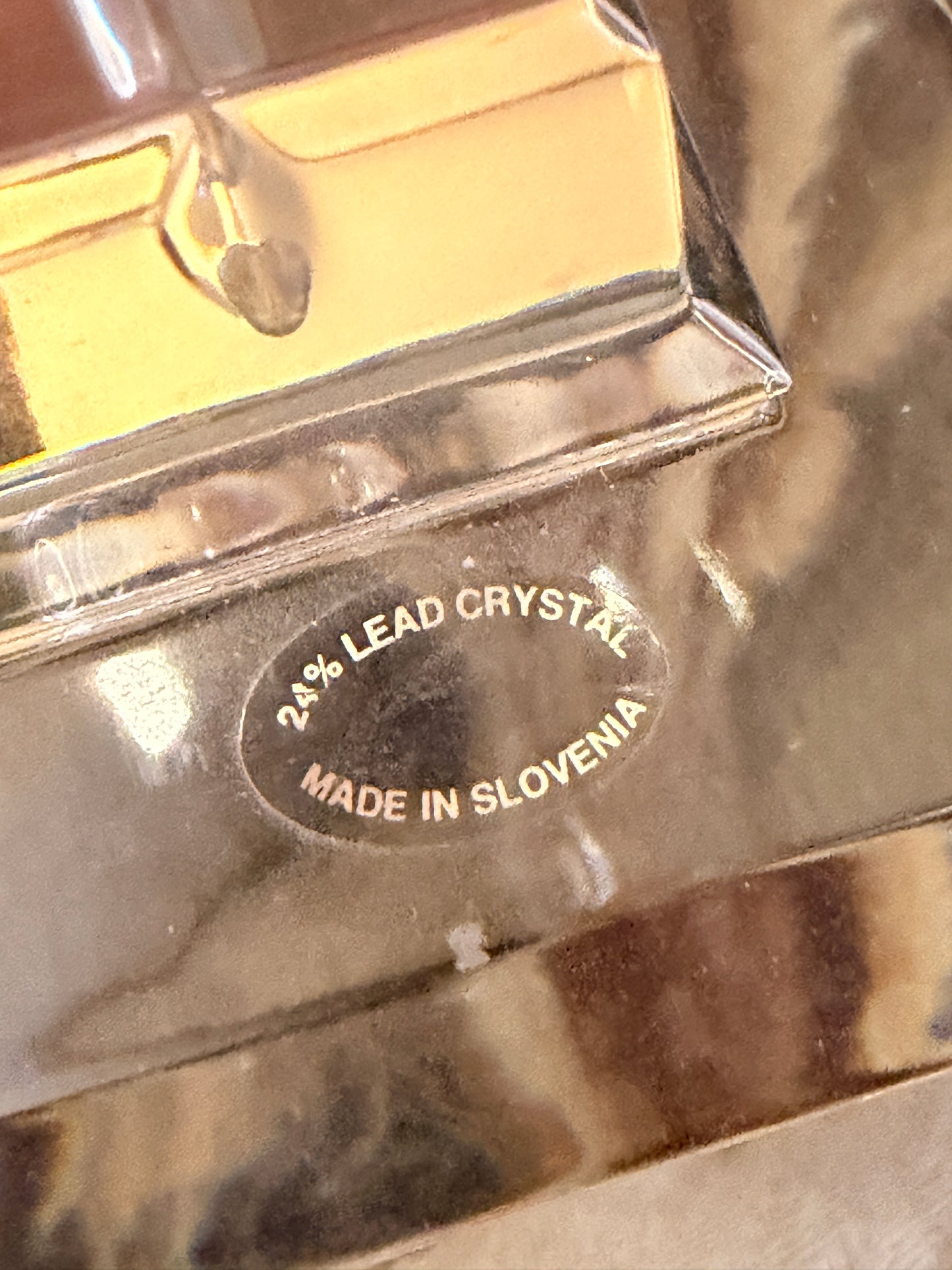 24% Lead Crystal Candle Holder