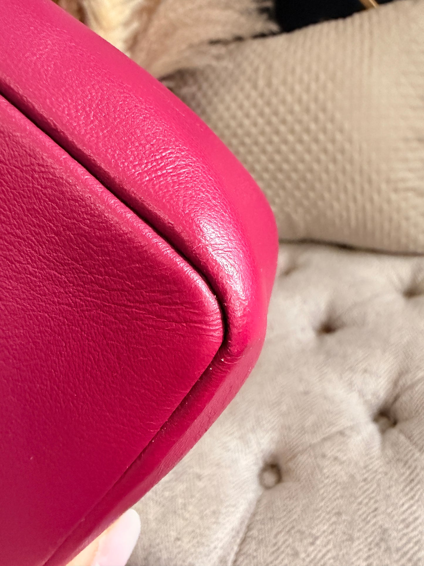 FENDI Shiny Nappa Mini Be Baguette