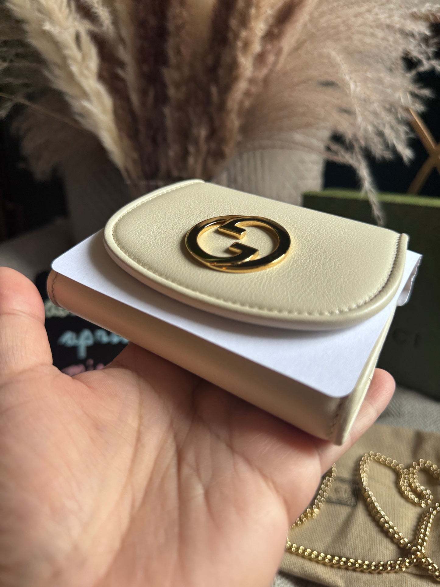 Gucci Blondie Compact Wallet on Chain-Brand NEW in Box