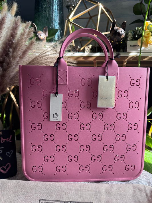 Gucci Rubber tote-PINK