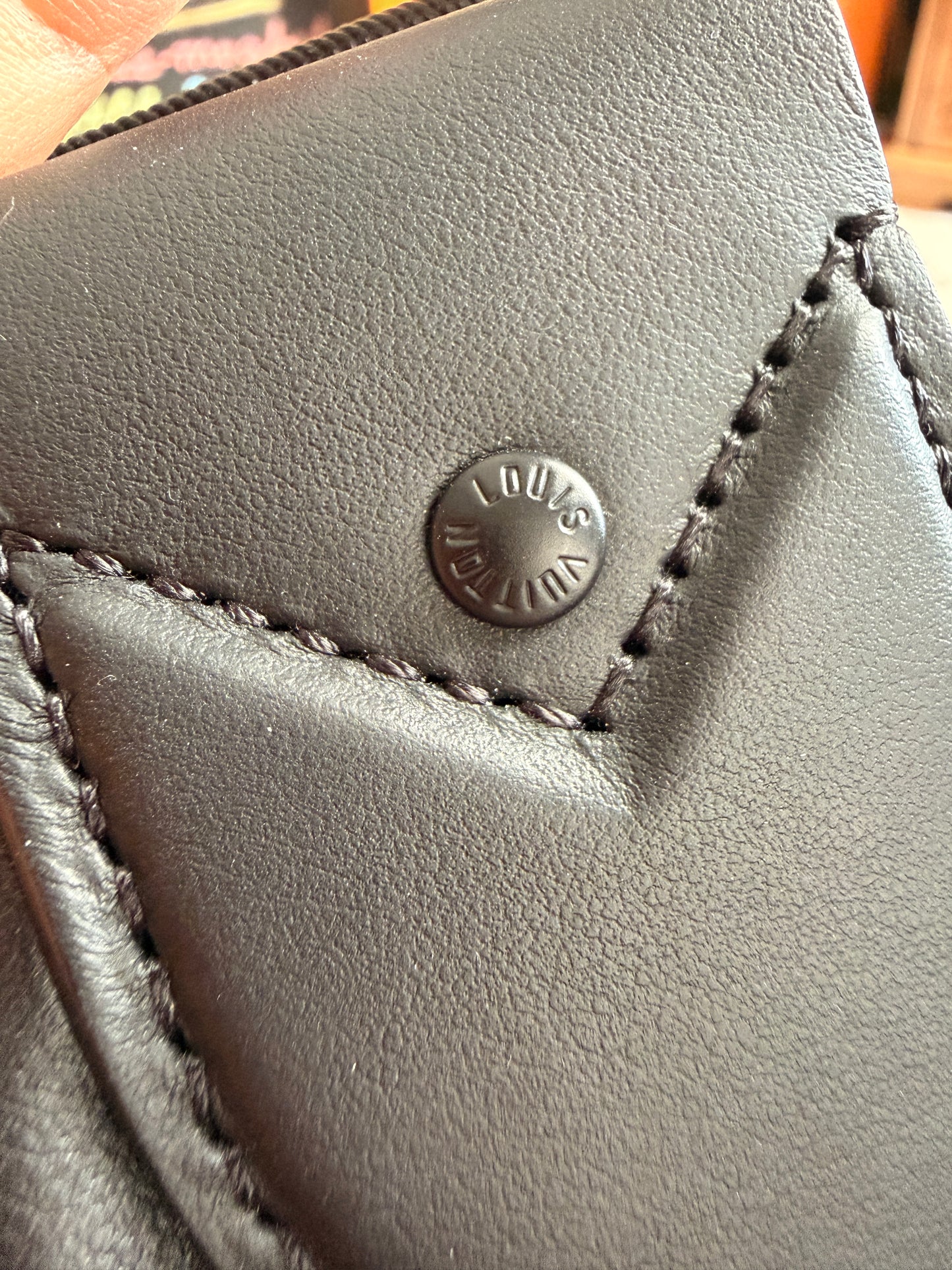 Louis Vuitton Calfskin Monogram Spotlight Comet Bumbag Black Borealis