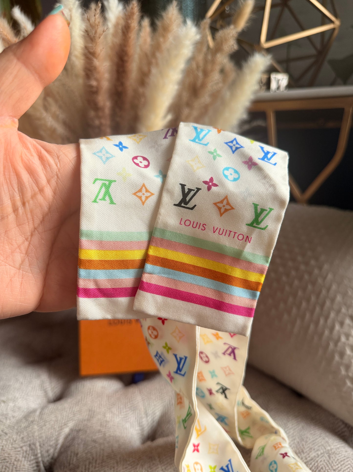 Louis Vuitton HTF Multicolor Bandeau in Blanc