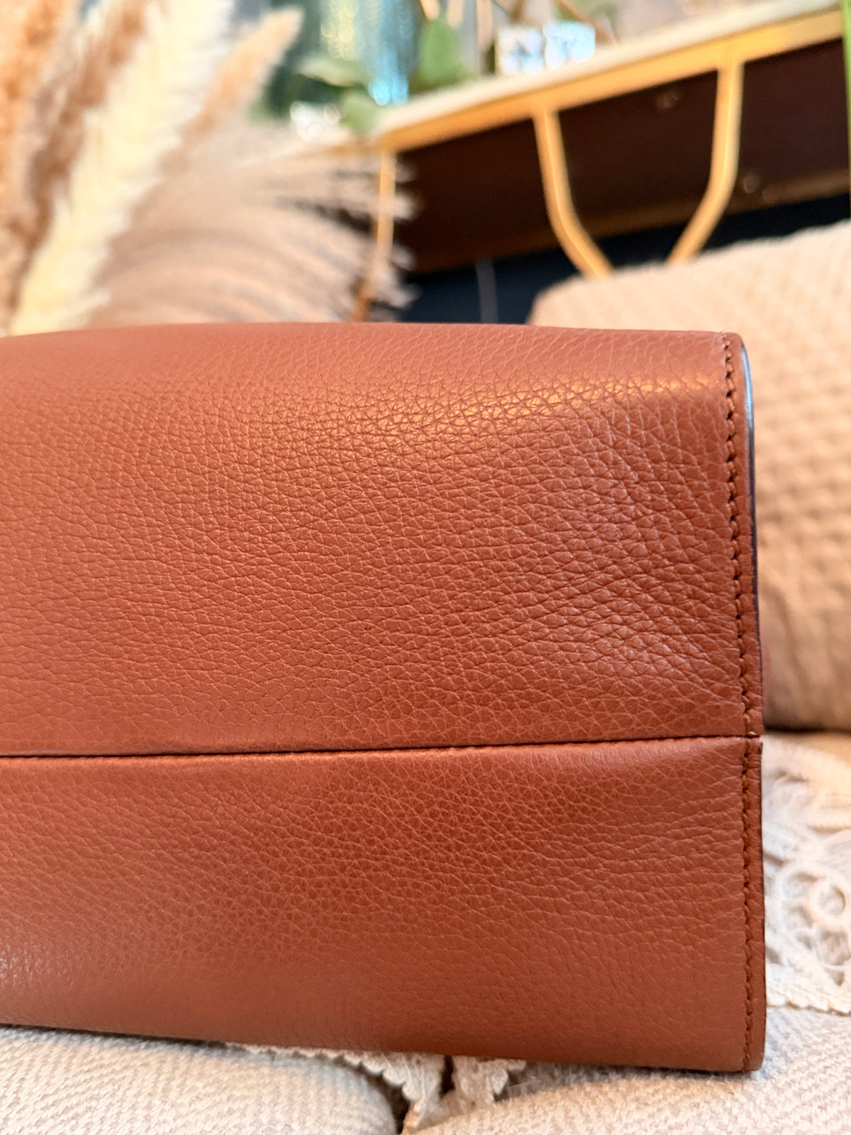 Gucci Leather Interlocking GG Tote