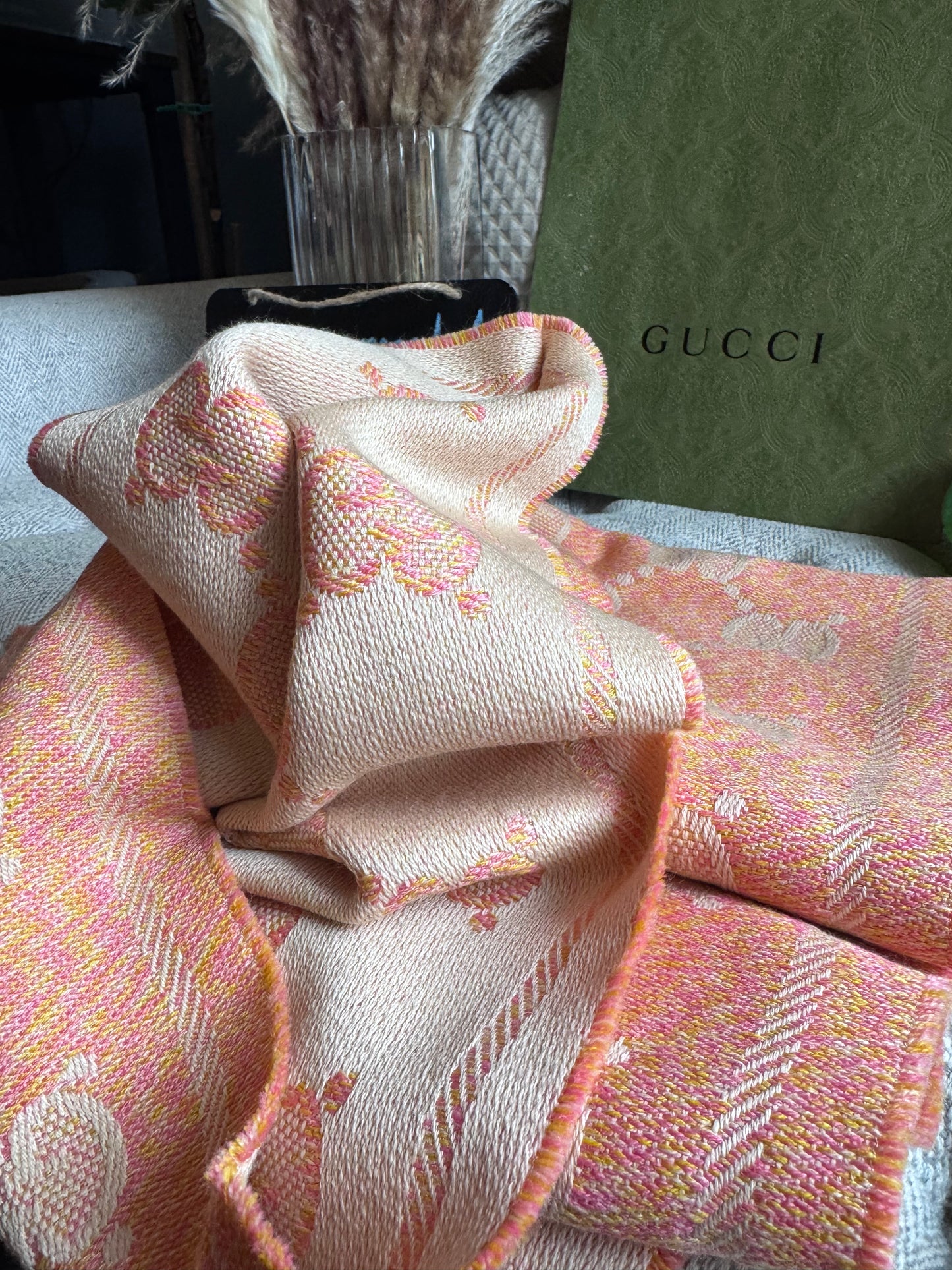 Gucci GG jacquard WOOL SCARF