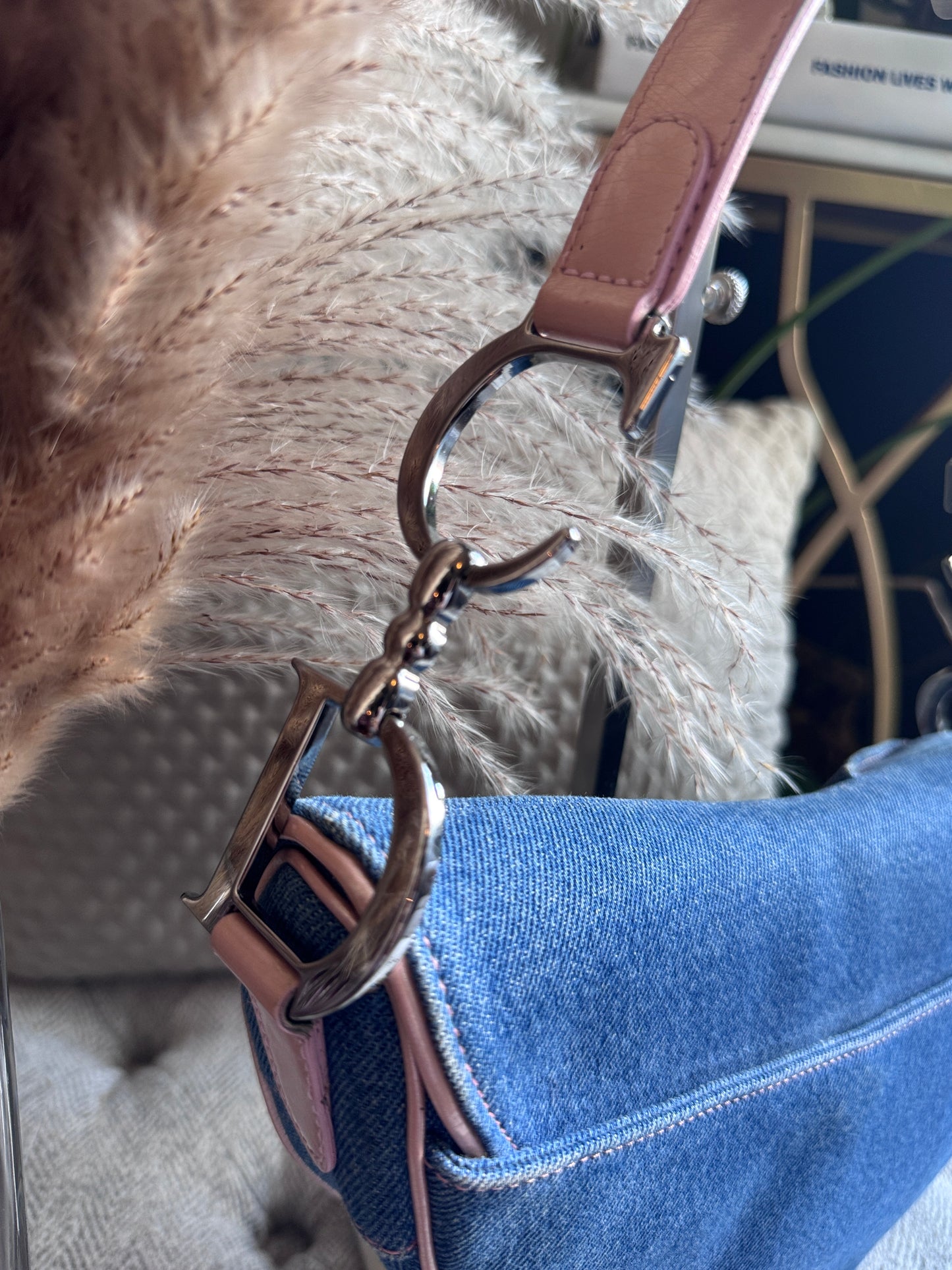 Dior Vintage Denim Saddle