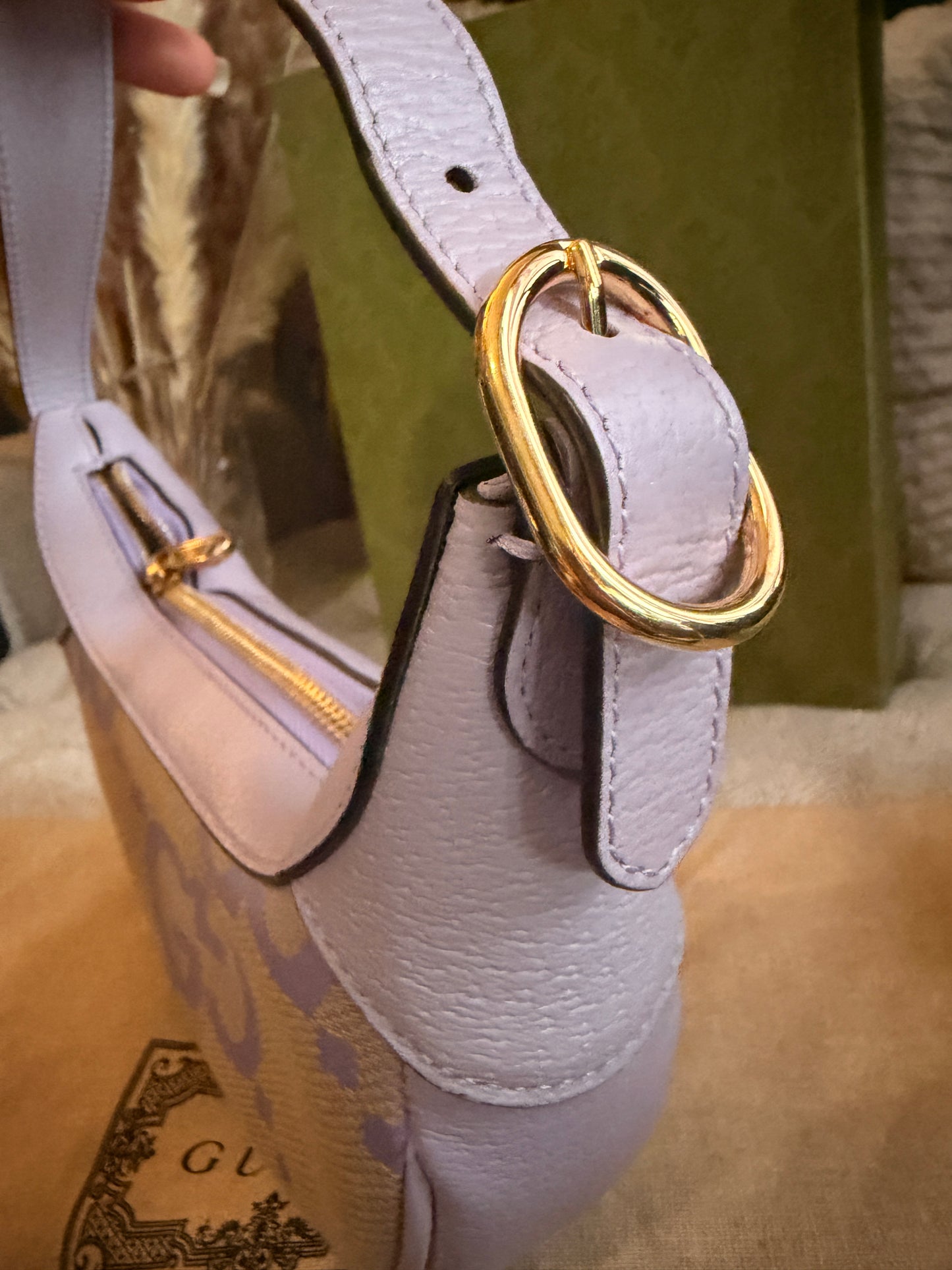Gucci Jumbo GG Half-moon Mini Hobo