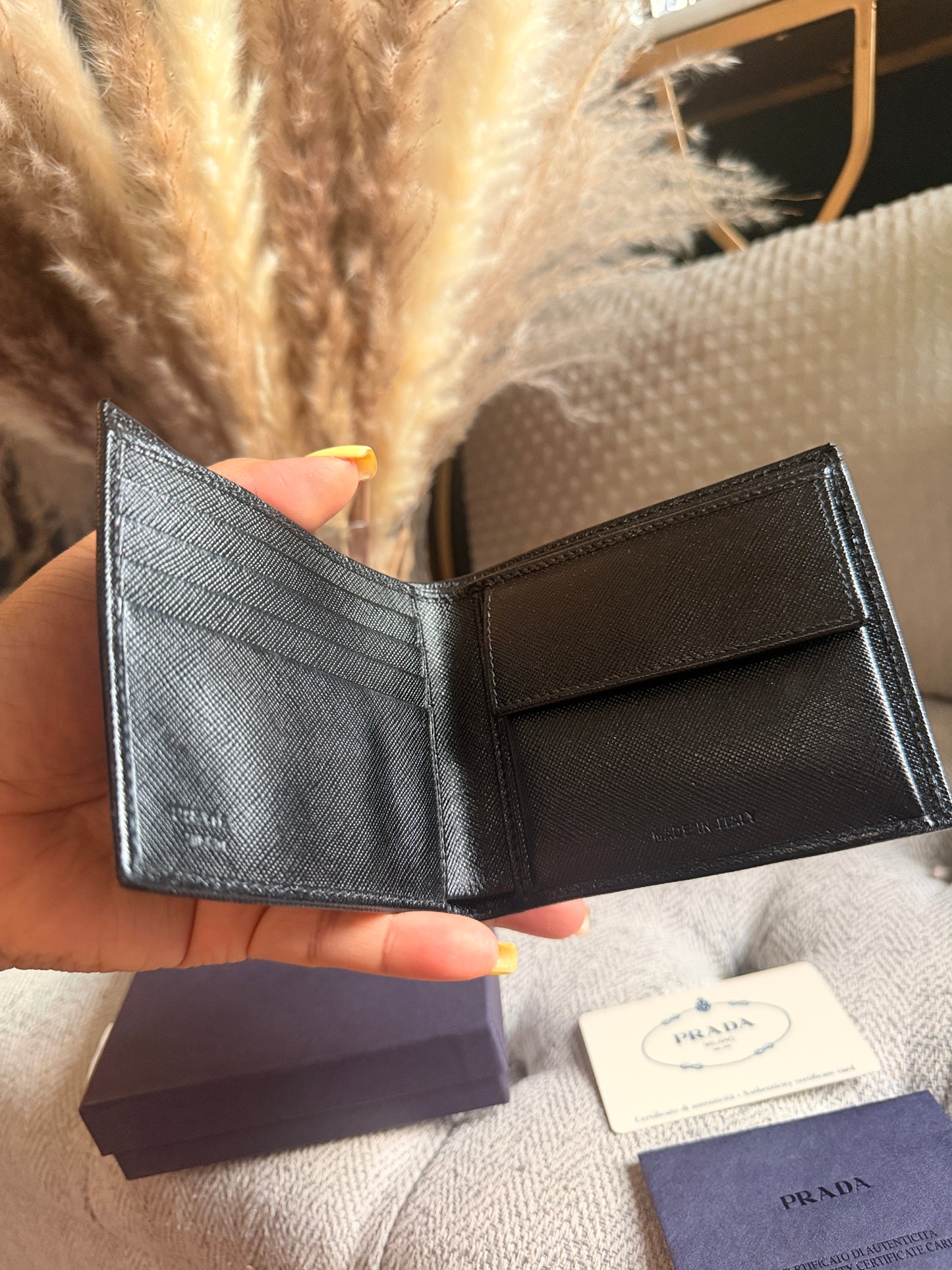 Prada Men’s Wallet in Saffiano Leather
