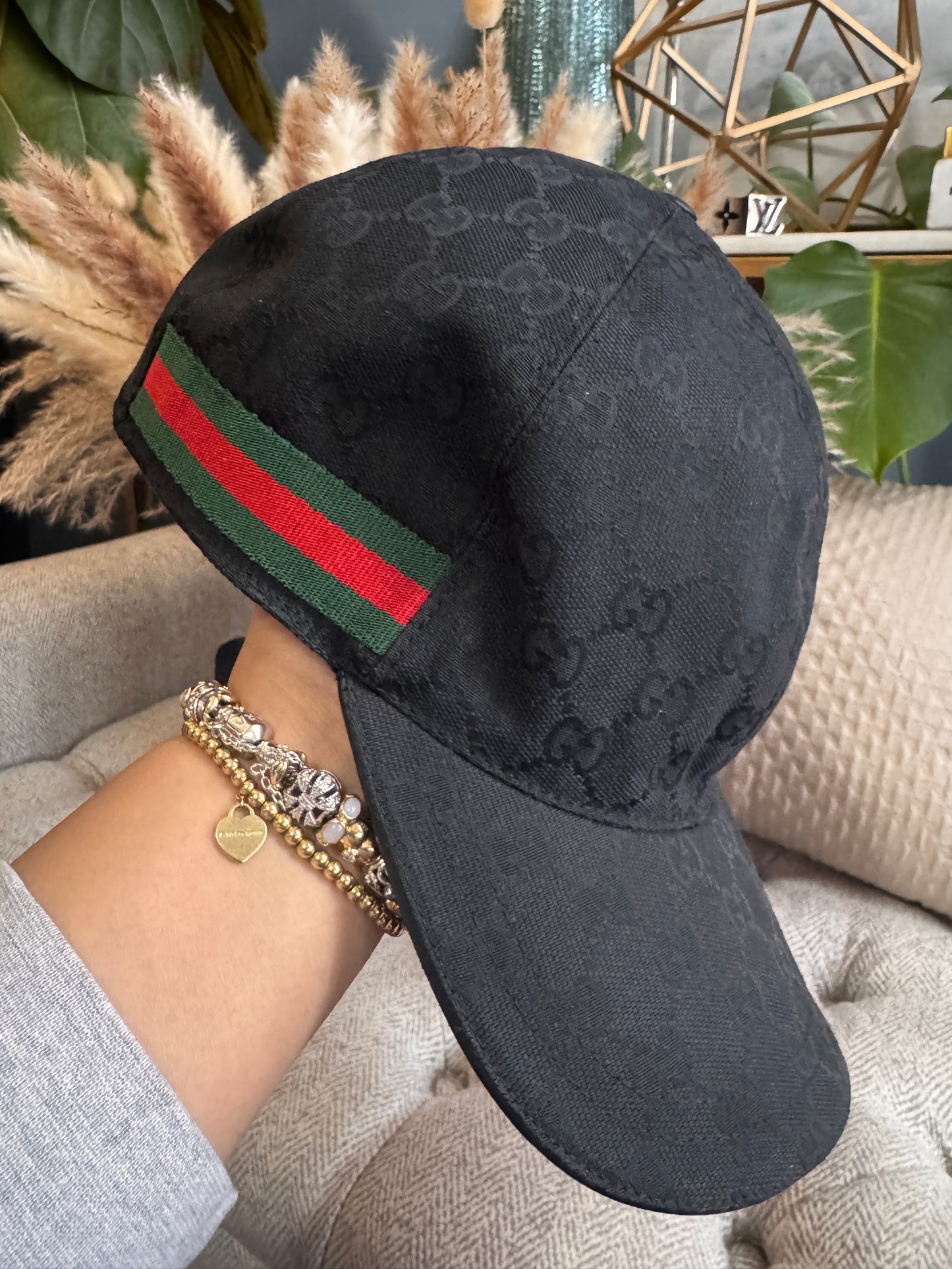 Gucci GG baseball hat with Web size L