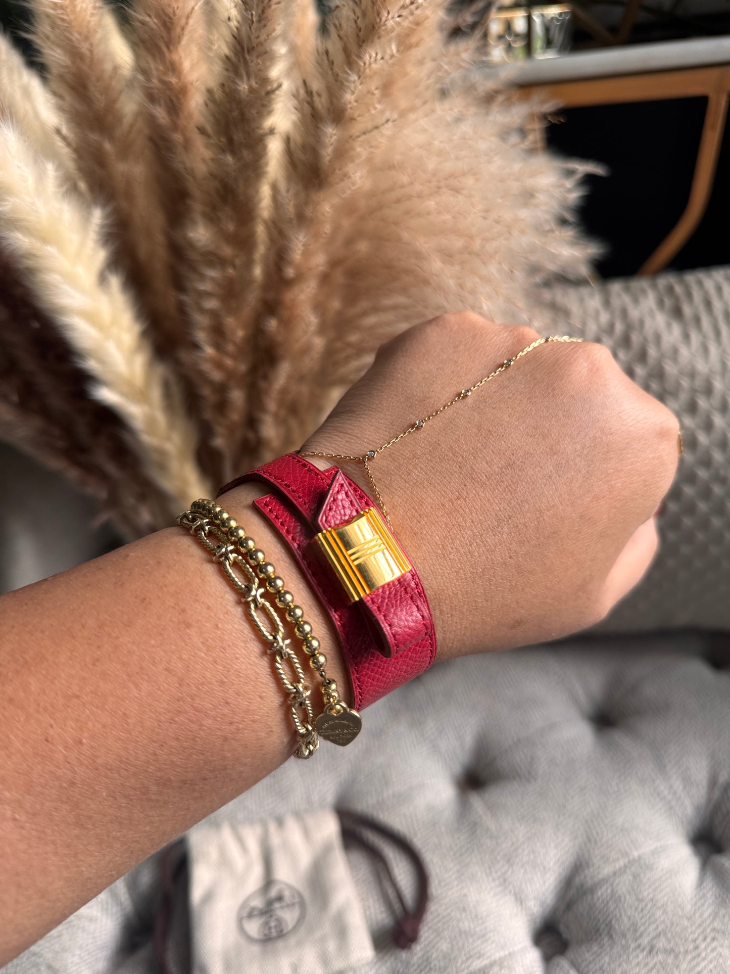 Hermès
Vintage Leather Artemis Wrap Bracelet
Est. Retail C$782