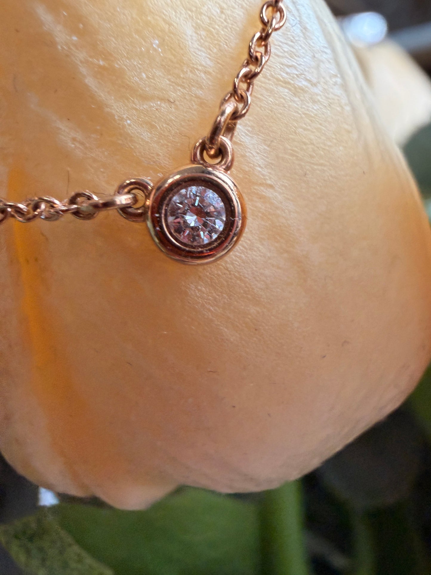 Tiffany & Co. Diamond by the Yard Necklace in 18k Rose Gold