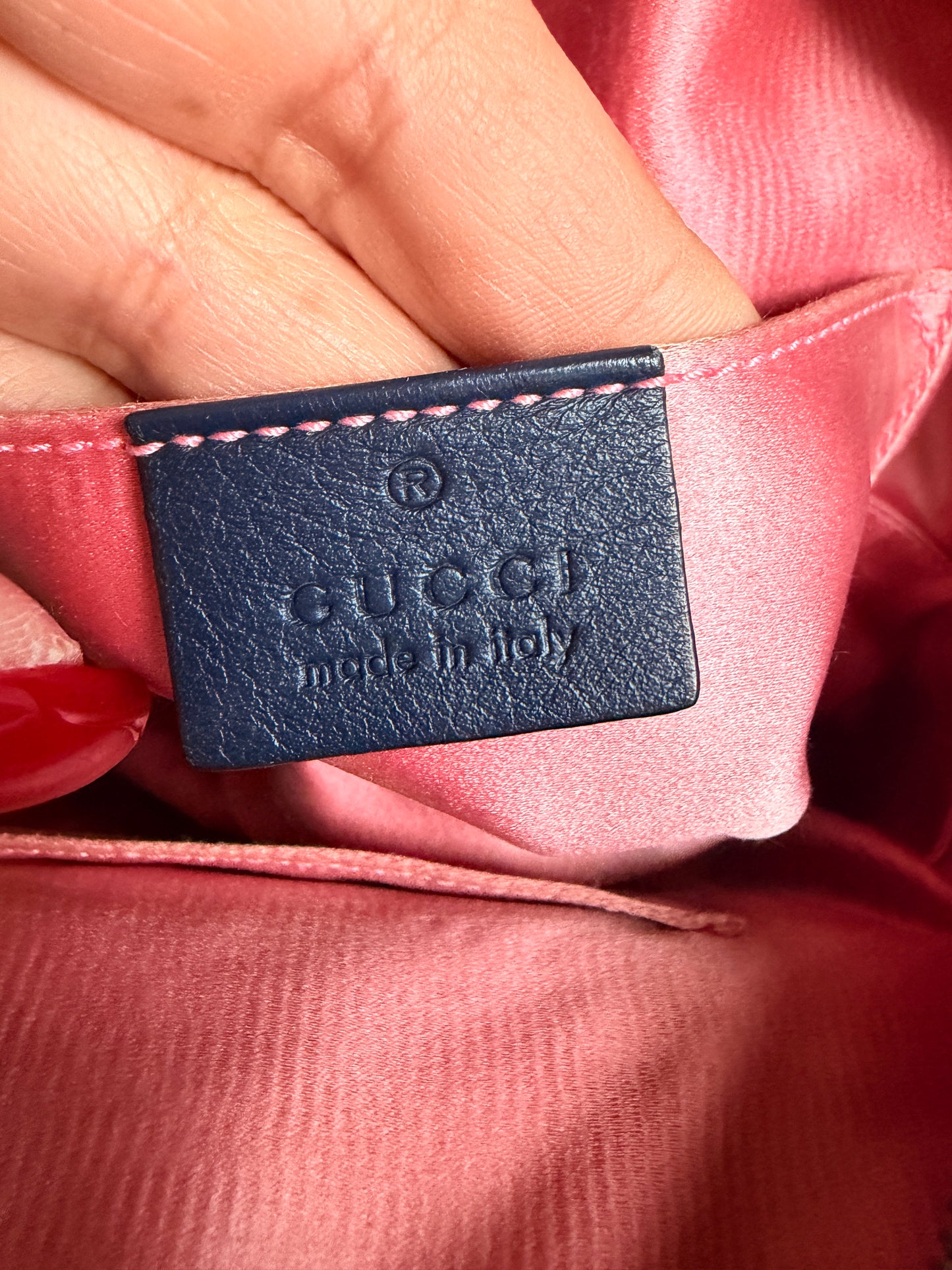 GUCCI Marmont Denim Backpack