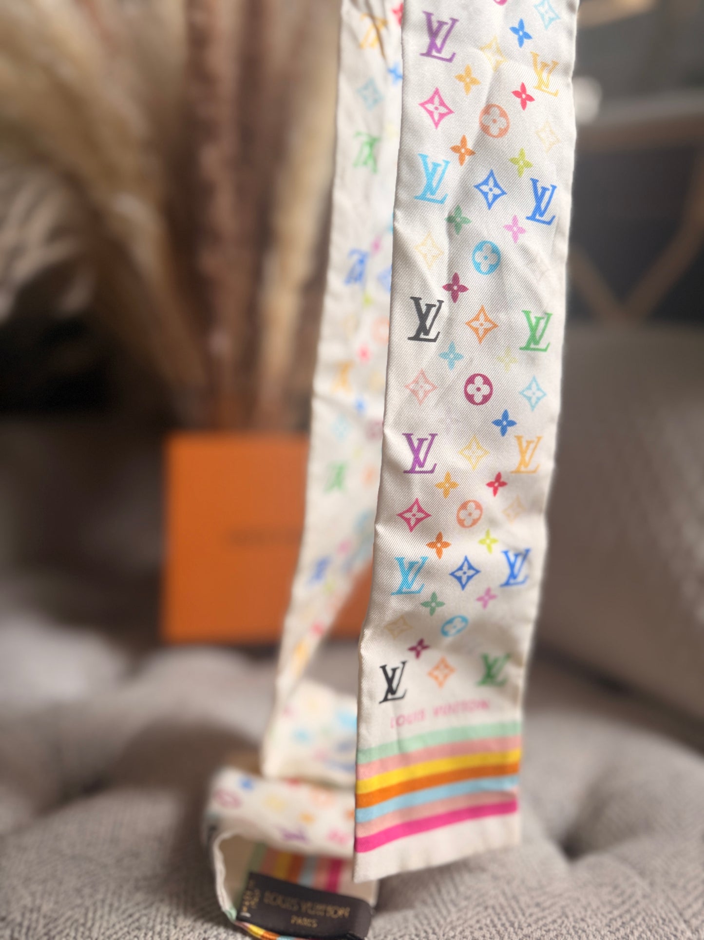 Louis Vuitton HTF Multicolor Bandeau in Blanc