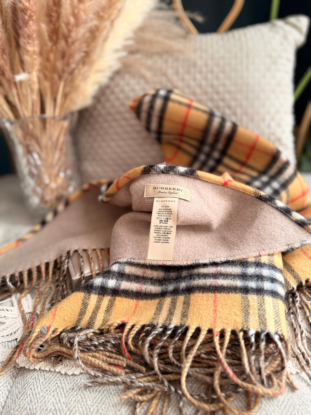 Burberry 100% Cashmere Scarf
