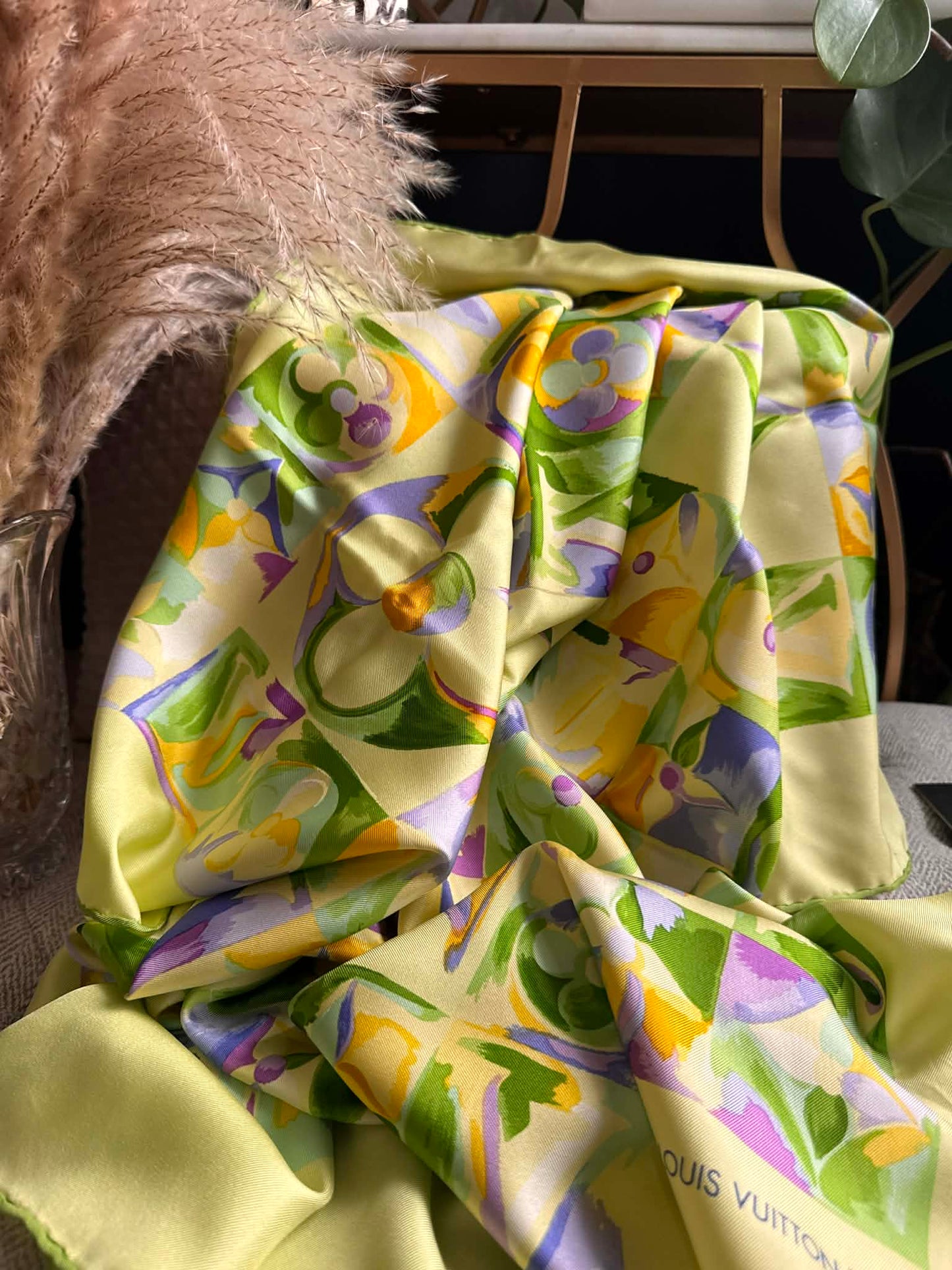 Louis Vuitton 100% Silk Scarf