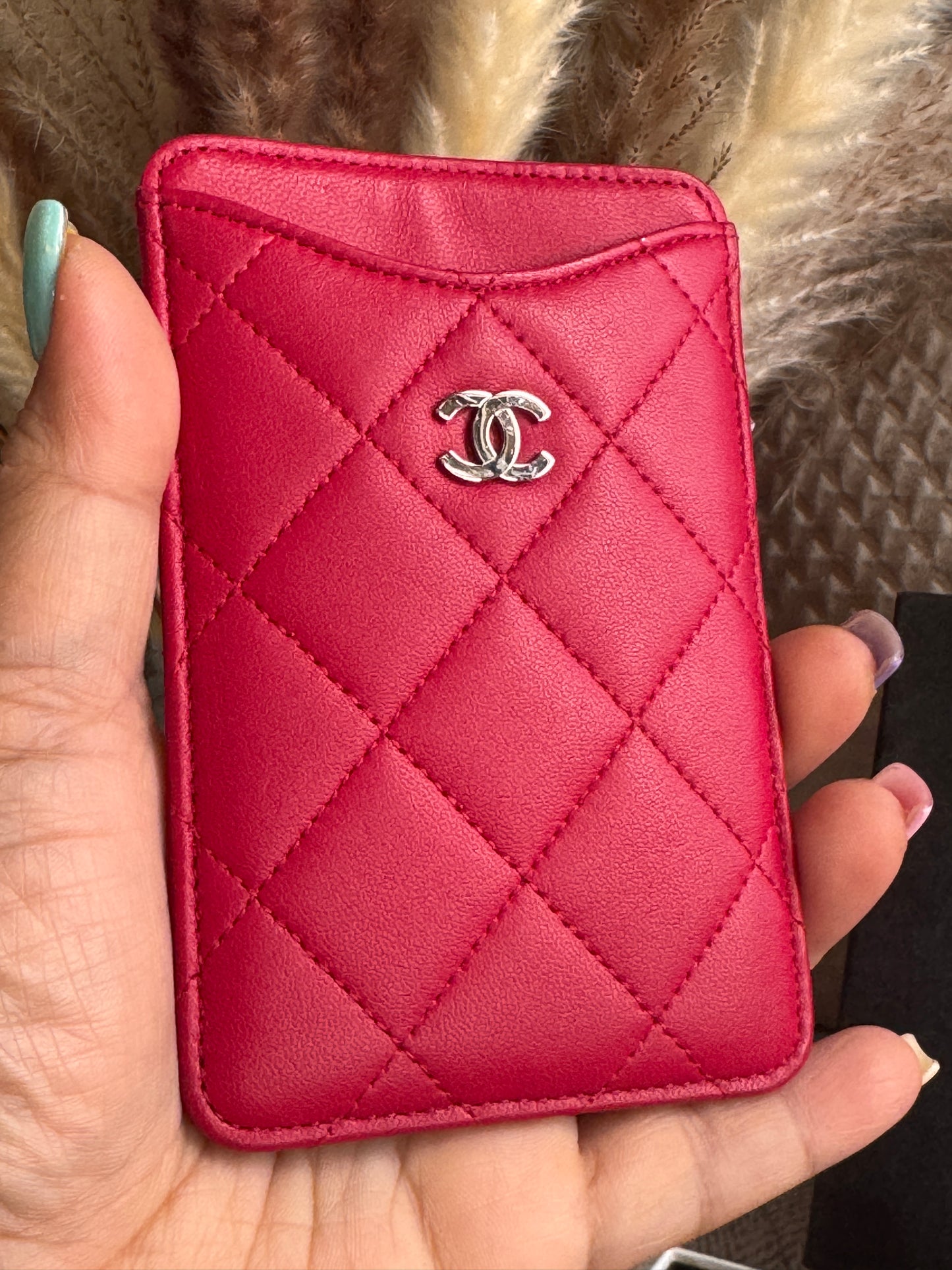 Chanel Cardholder with Silver Hardware