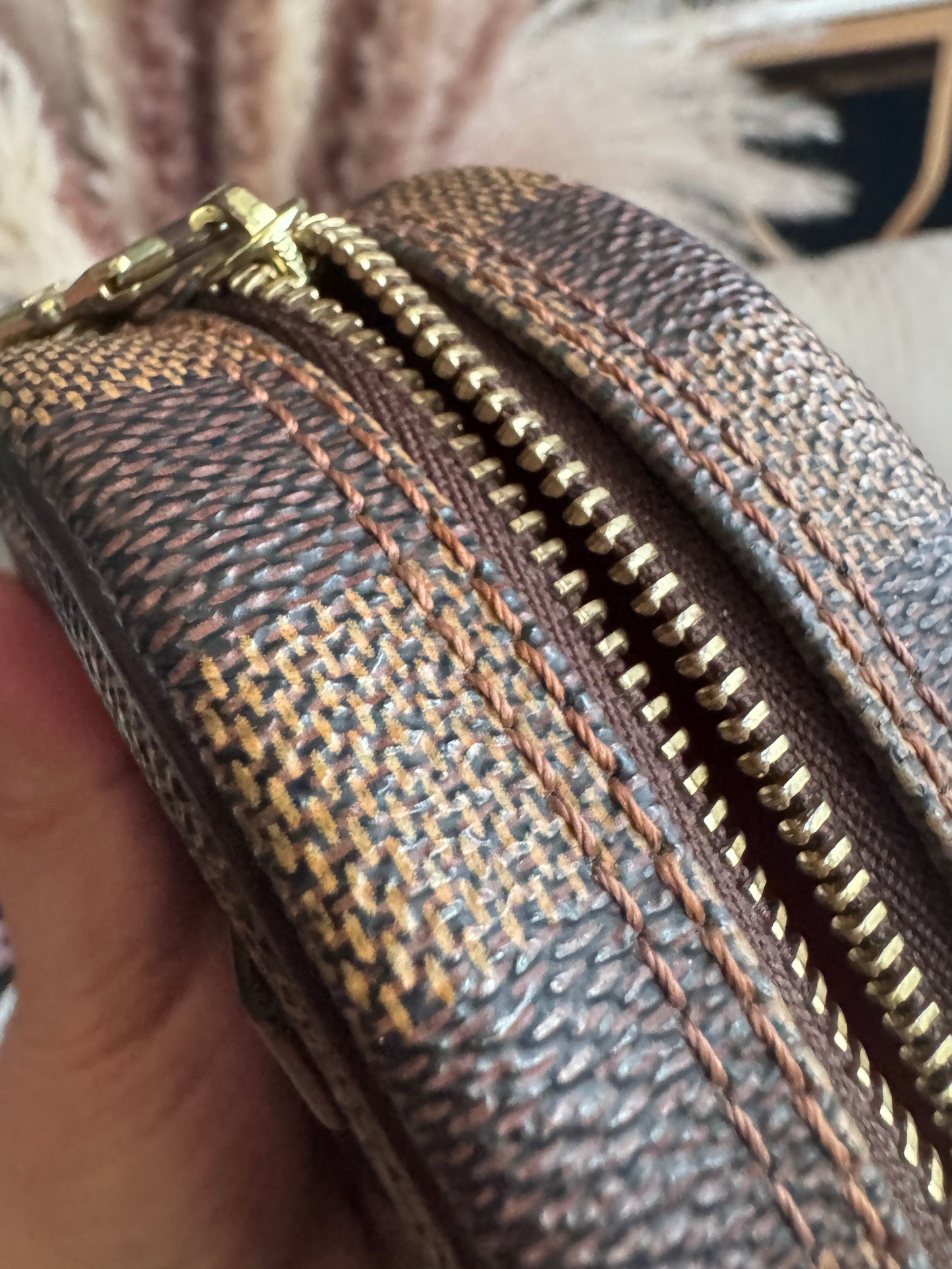 Louis Vuitton Damier Ebene Ipanema Pouch