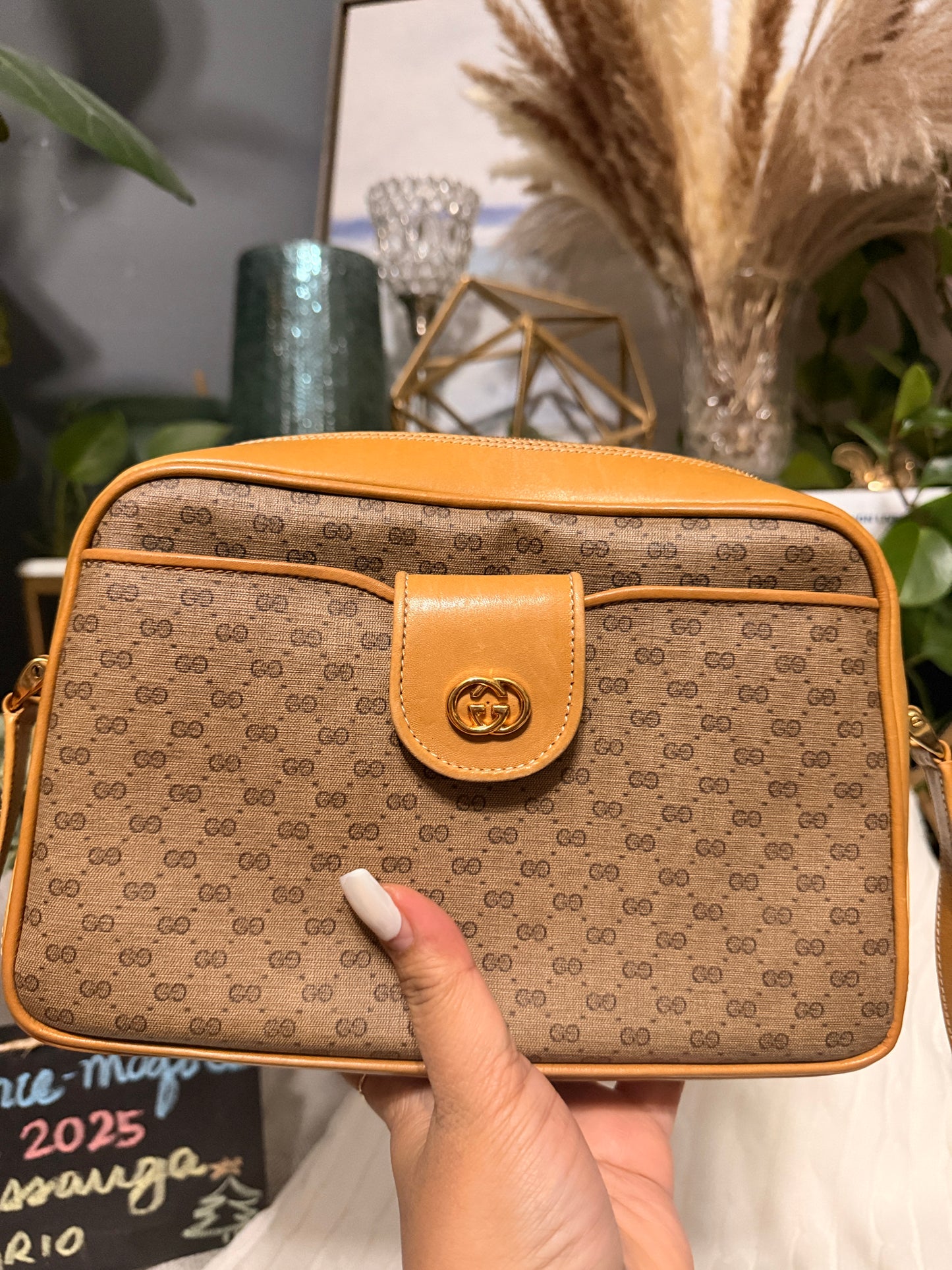 Gucci Vintage Micro GG Camera Bag