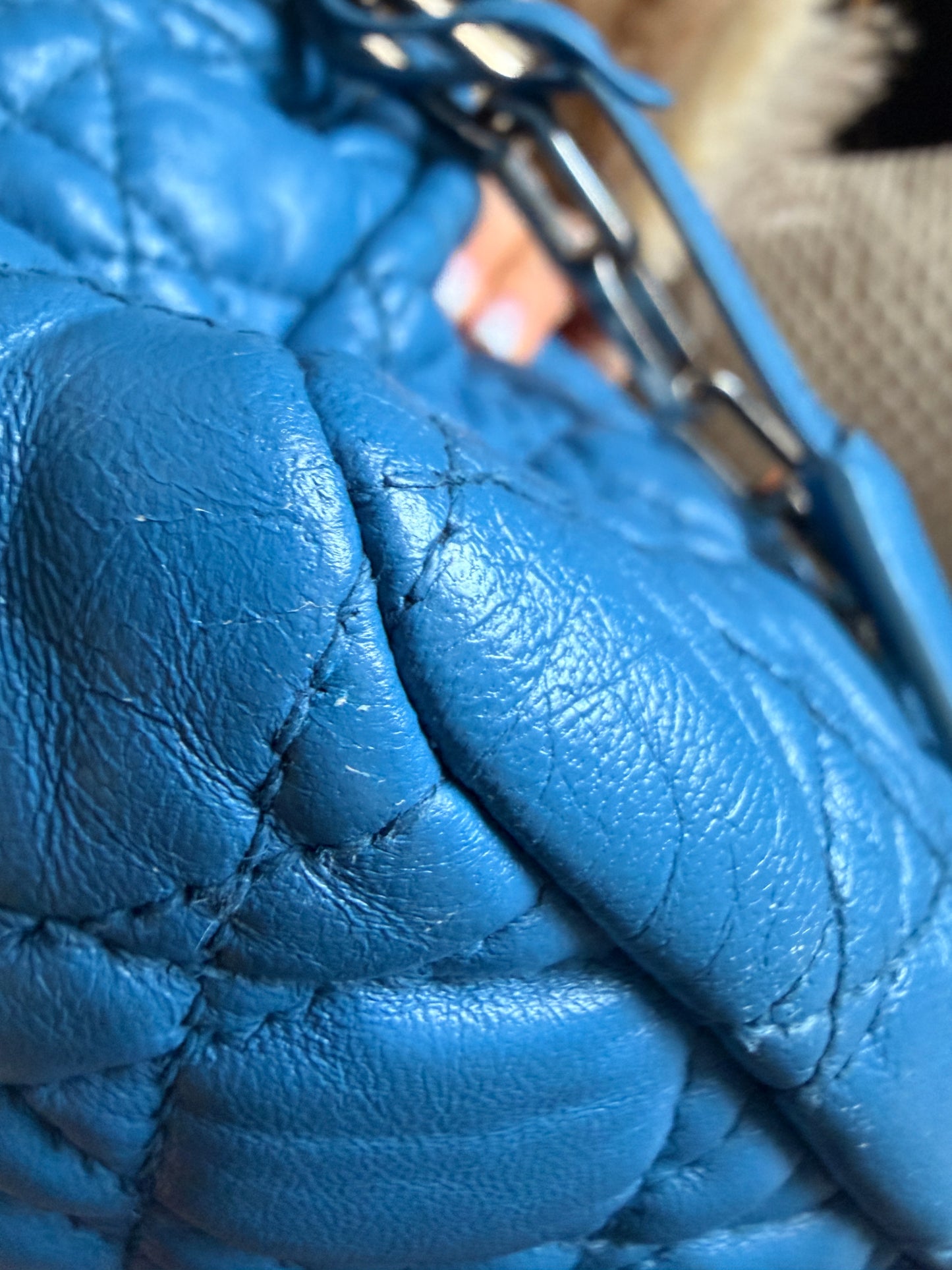 Christian Dior Cannage Quilted Lambskin Leather New Lock Flap Bag