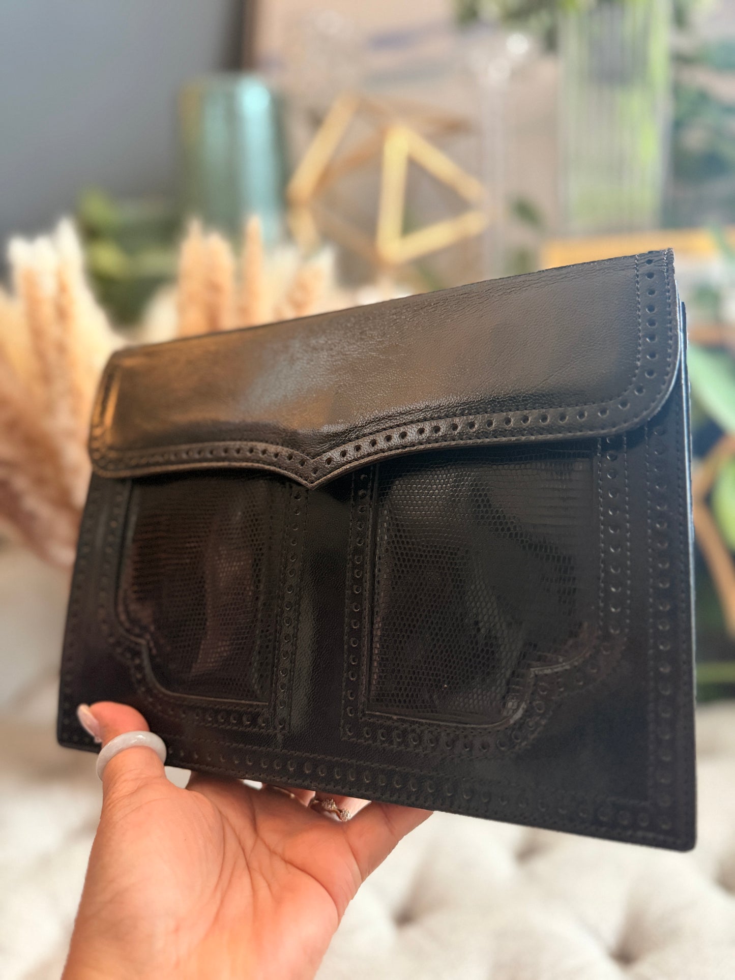YSL Vintage Leather Shoulder Bag/Clutch