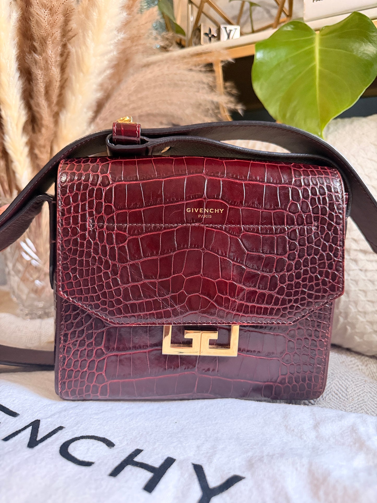 Givenchy Eden in Croc Embossed Calfskin