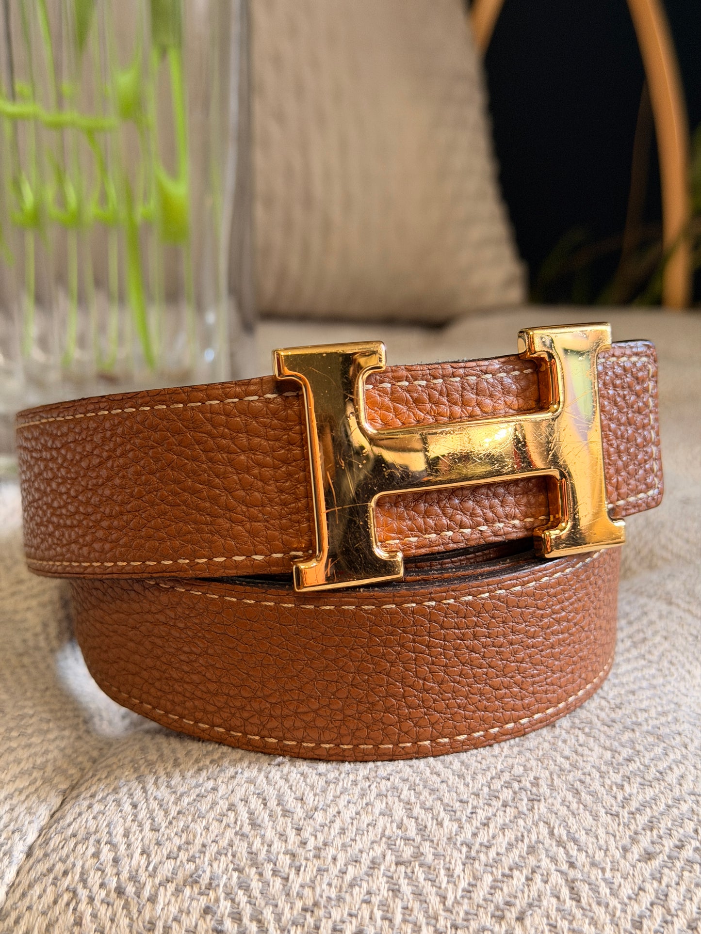 Hermes Constance Belt size 90